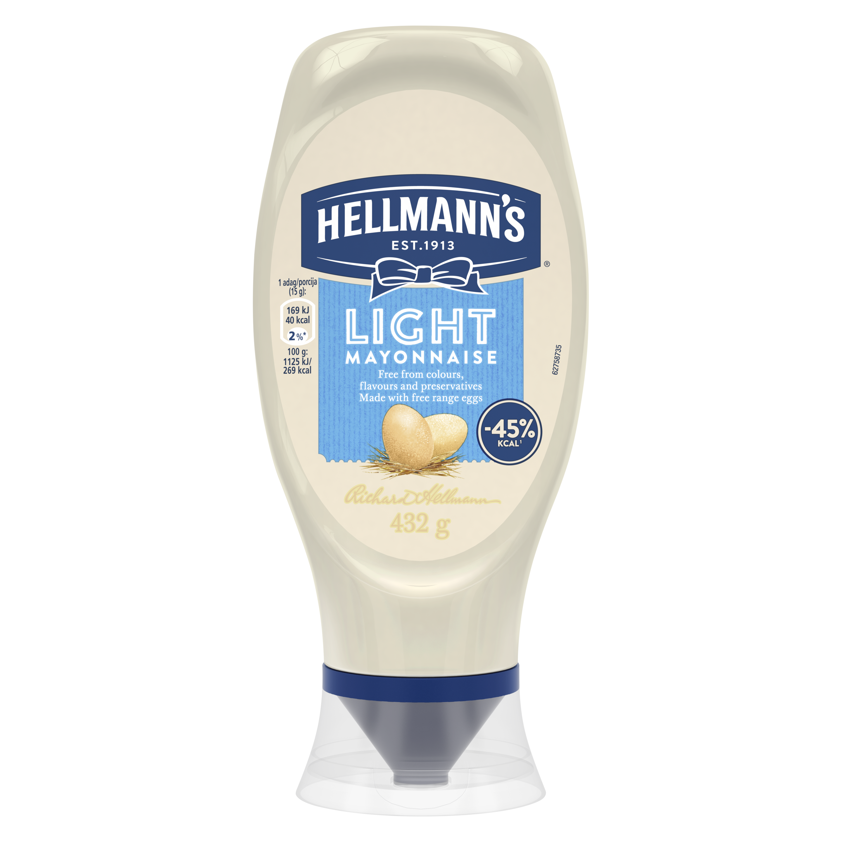 HELLMANN'S Light Majonéz 432g packshot