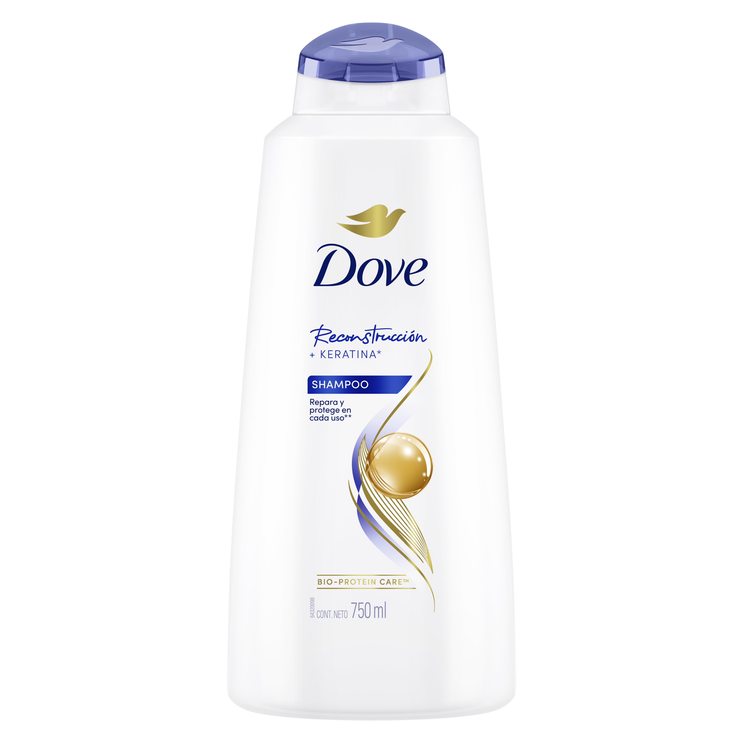 Dove reconstrucción completa shampoo de 750ml