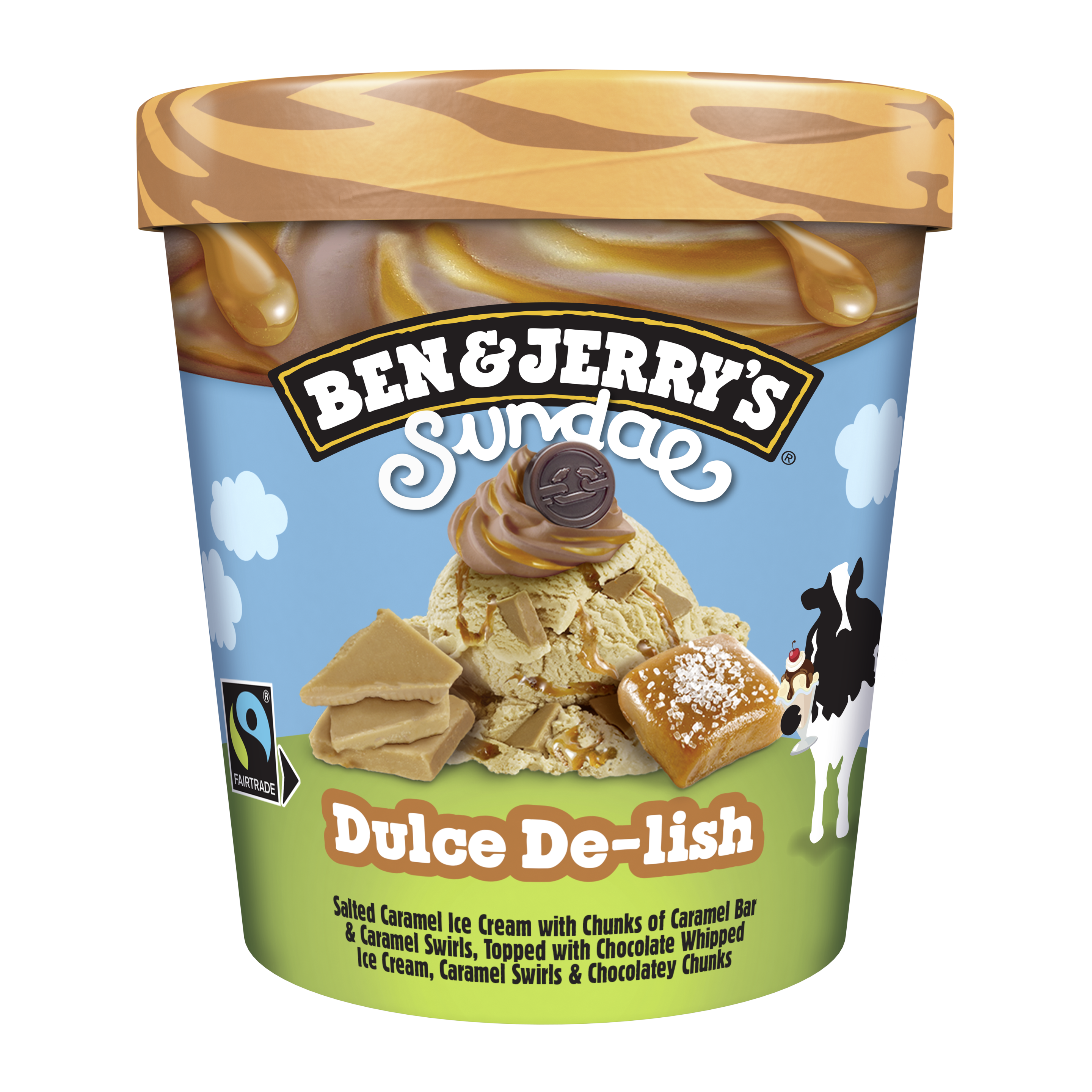 Ben & Jerry's Dulce De-lish Sundae 427ml packshot