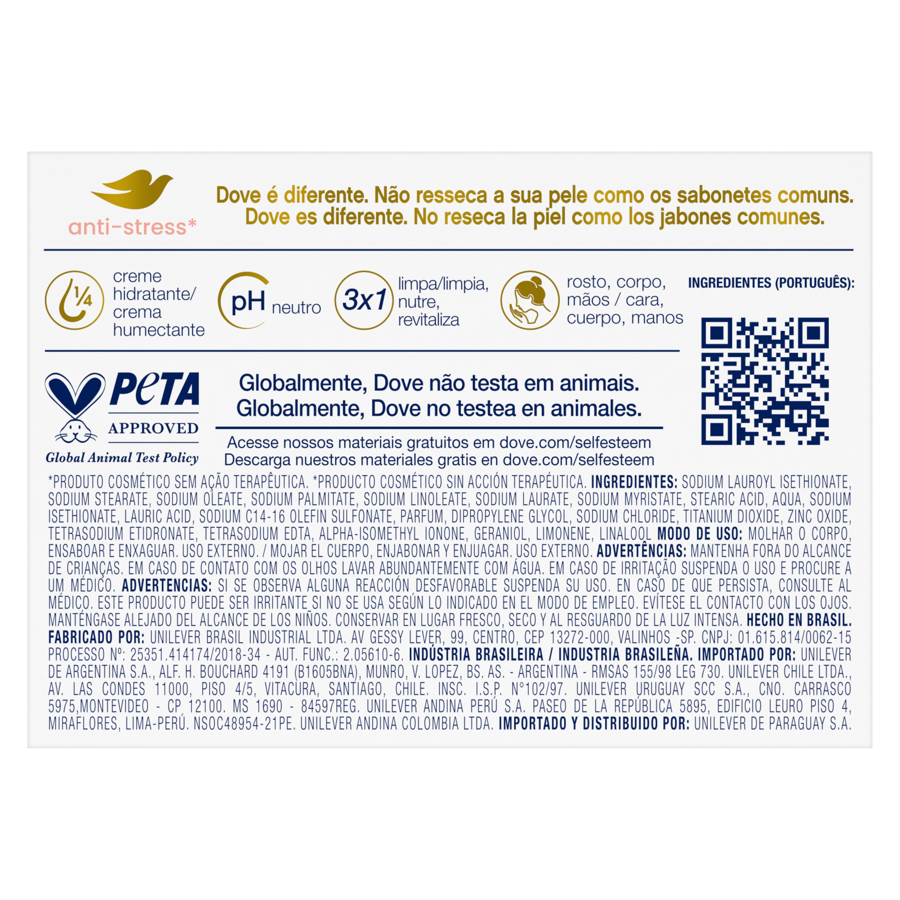 Jabón en barra Dove Agua Micelar