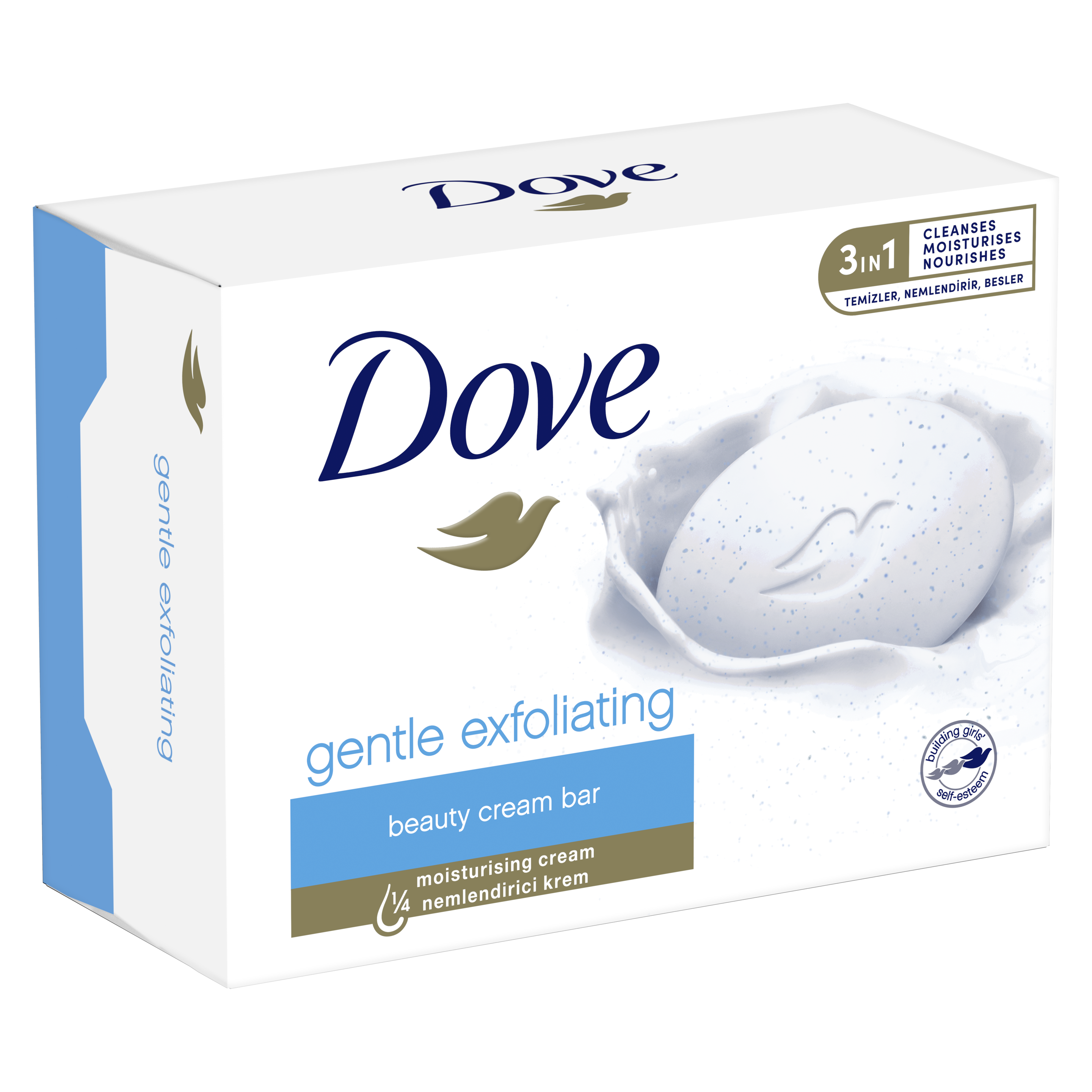 Dove  Gentle Exfoliating  Moisturizing Bar Soap  90g packshot
