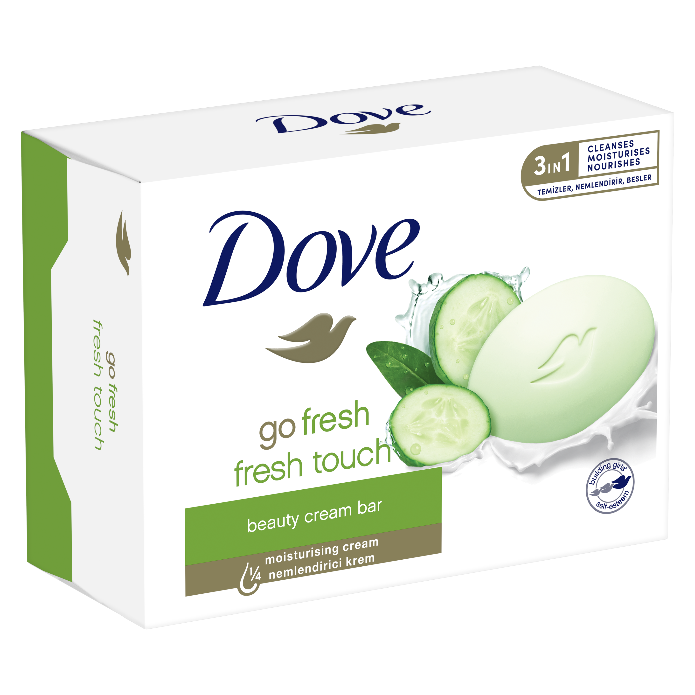 Dove  Fresh Touch  Moisturizing Bar Soap  90g packshot