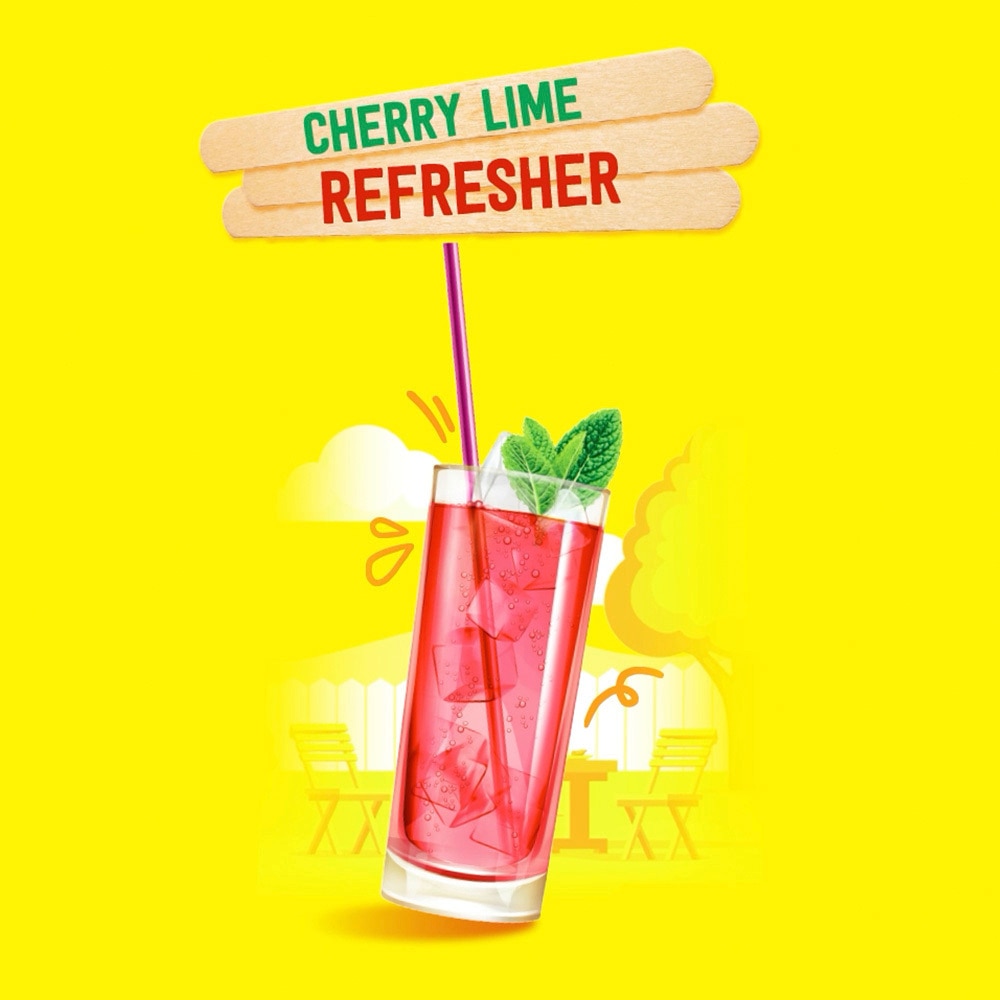 Popsicle cherry lime refresher