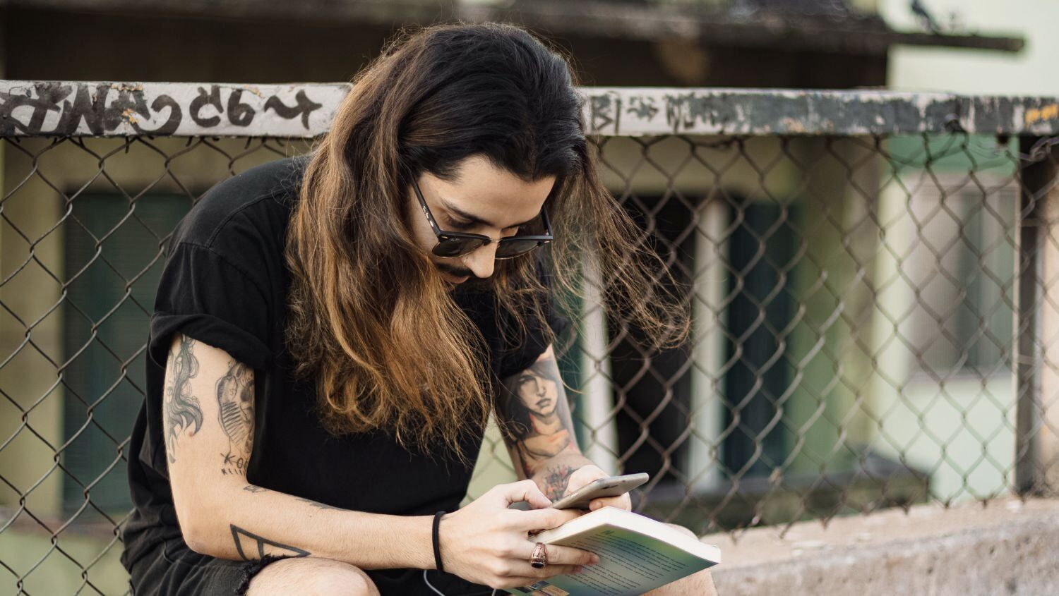 The Longer Middle Part Haircut