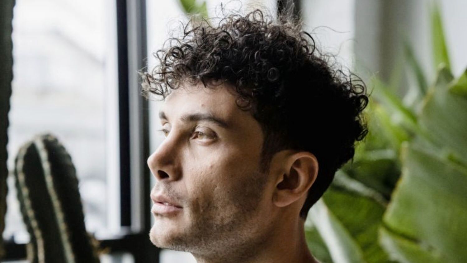 Medium Fade with Natural Curls