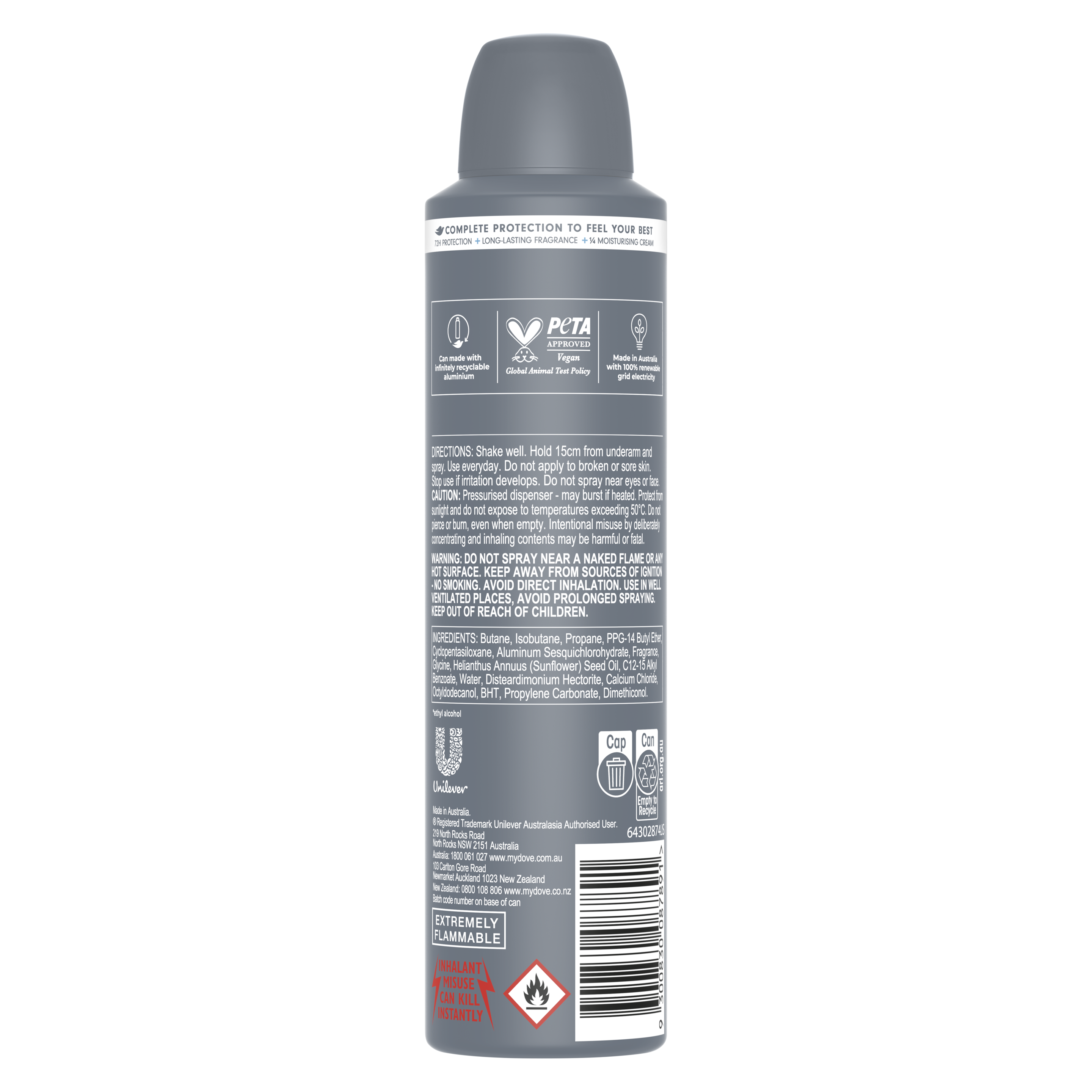 Men+ Care Advanced Antiperspirant Aerosol Clean Comfort