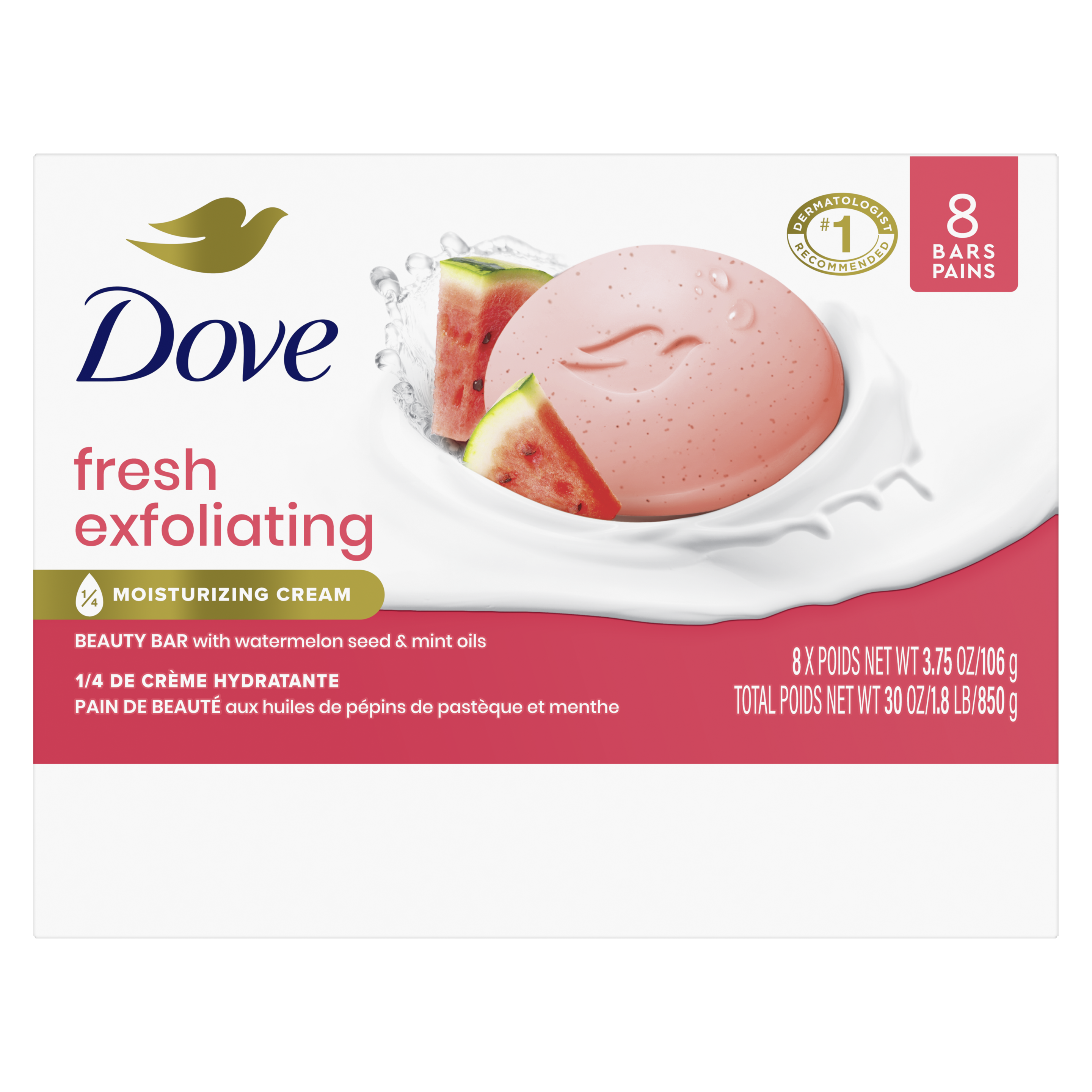 Fresh Exfoliating: Watermelon Seed & Mint Oils Beauty Bar