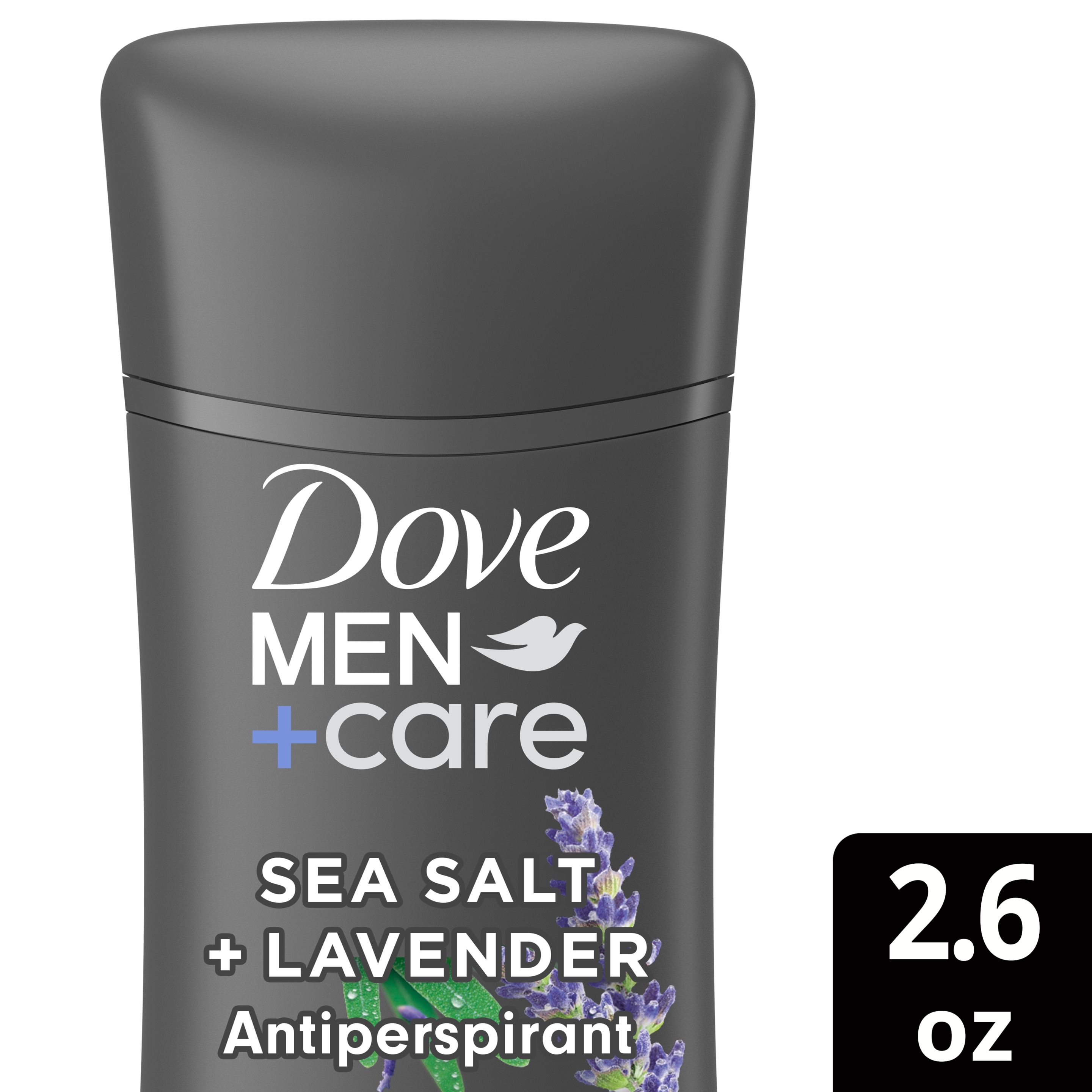 Dove Men+Care Antiperspirant Deodorant Stick For Men Sea Salt + Wild Lavender Front