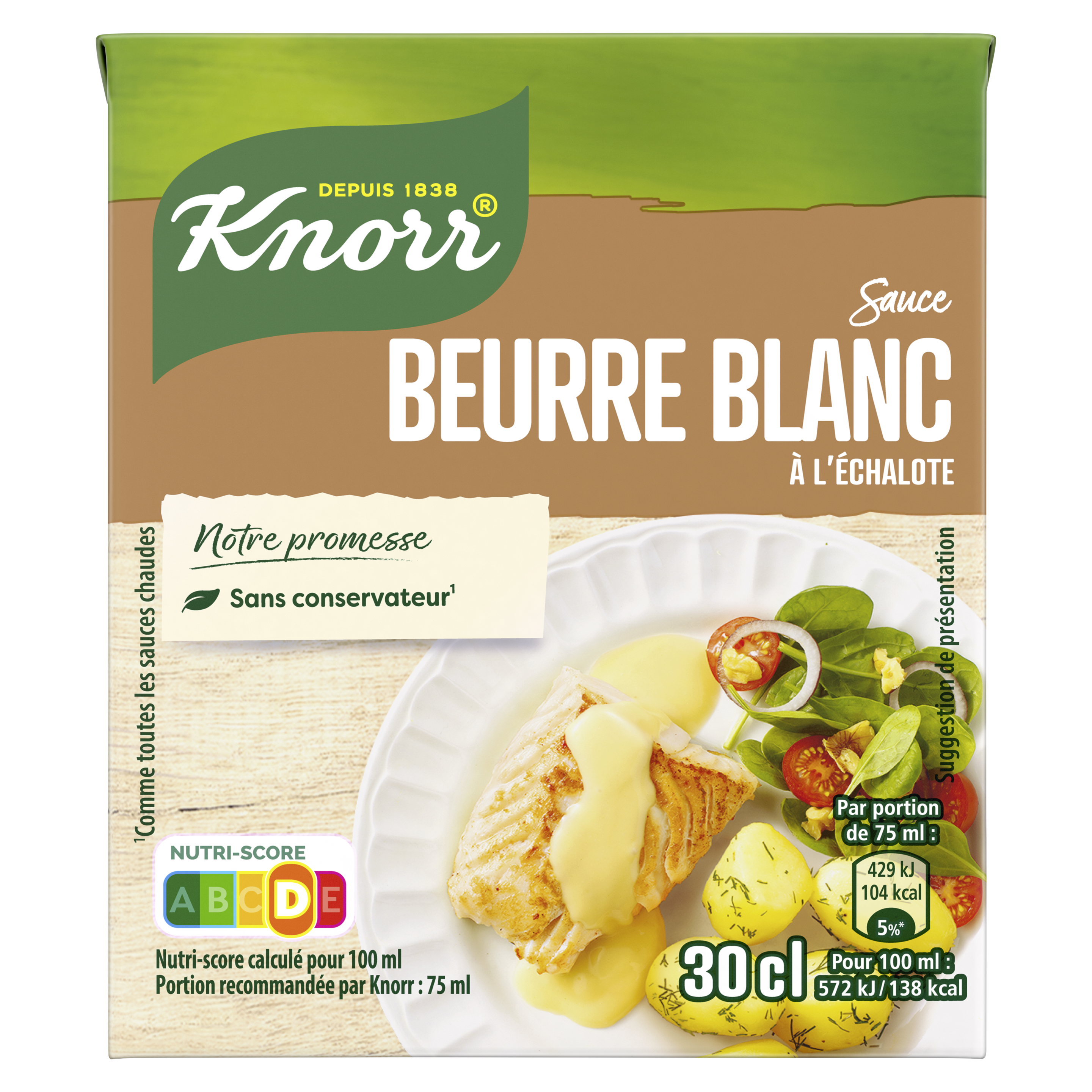Sauce à l'échalote à la crème fraîche Knorr