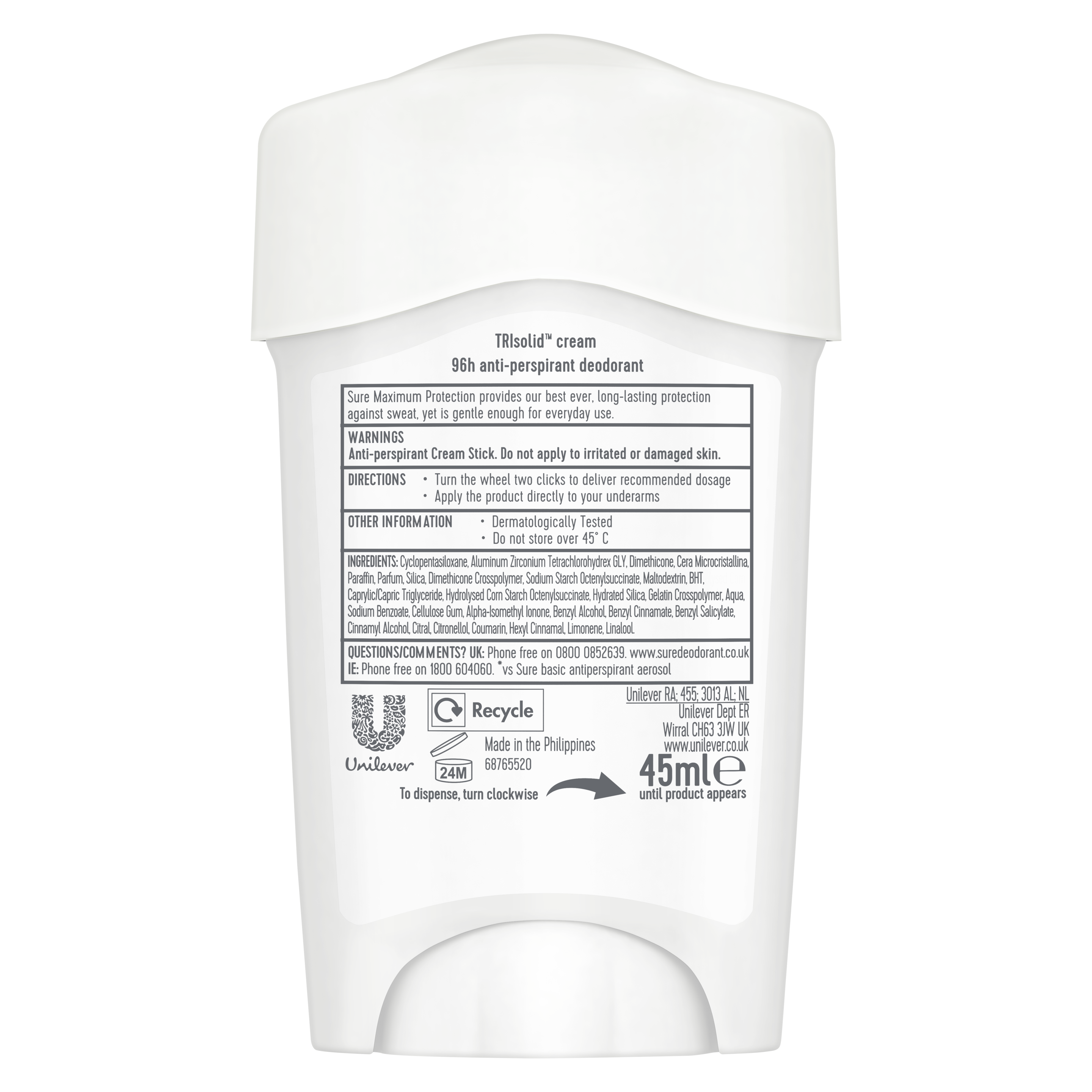 Sure Women 96hr Clean Scent Antiperspirant Deodorant Stick