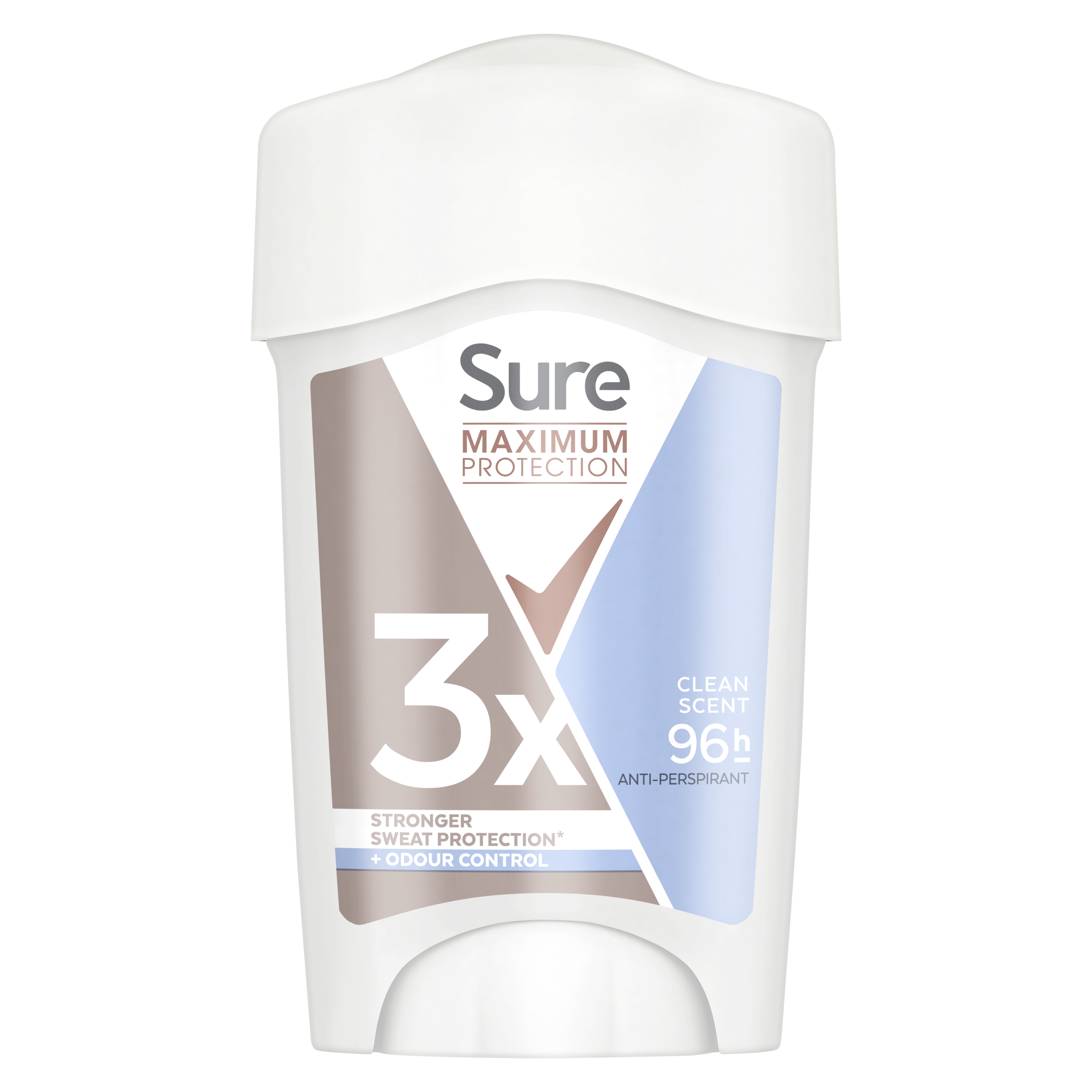 Sures women's Clean Scent Maximum Protection Stick Front of pack shot