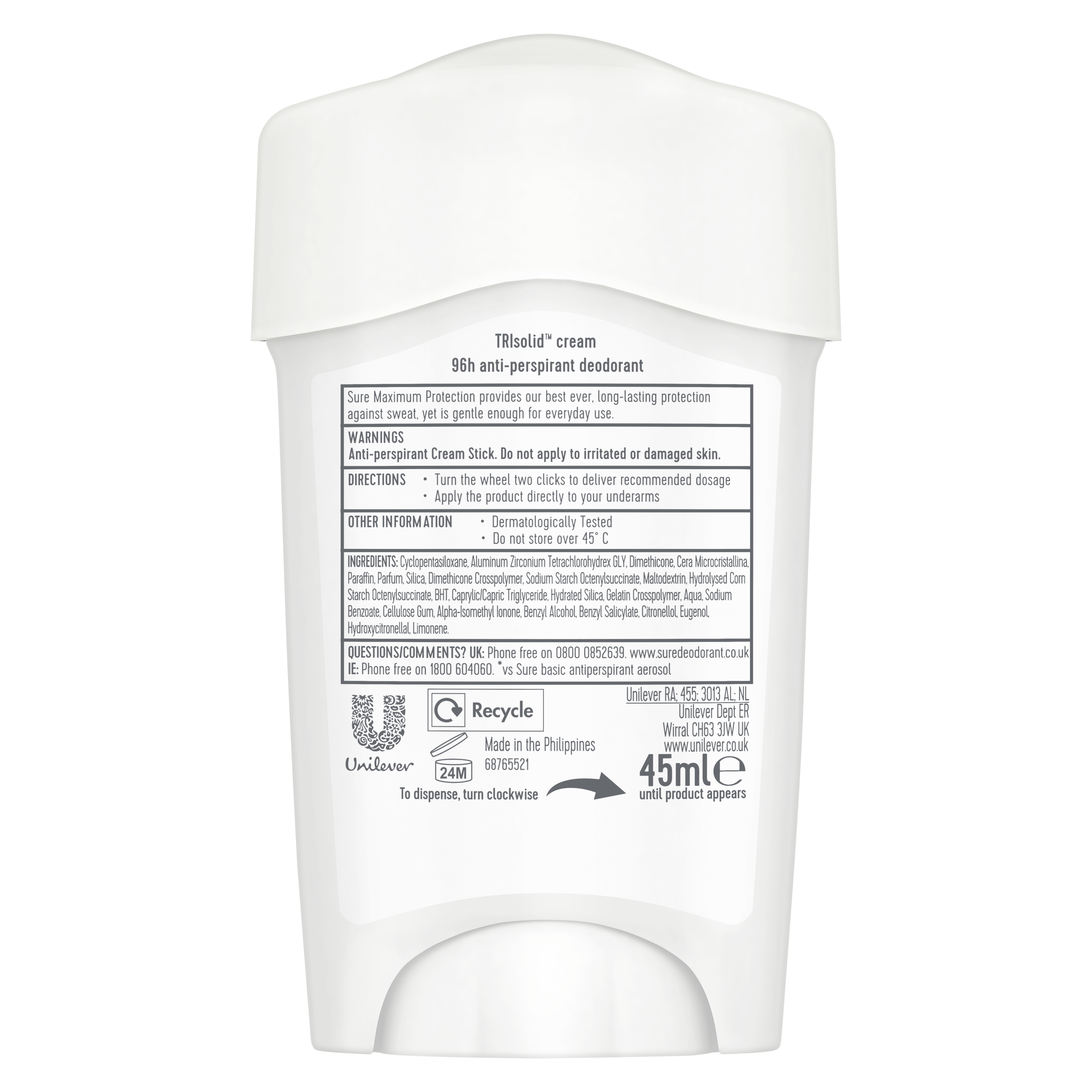 Sure Women 96hr Confidence Antiperspirent Deodorant Stick