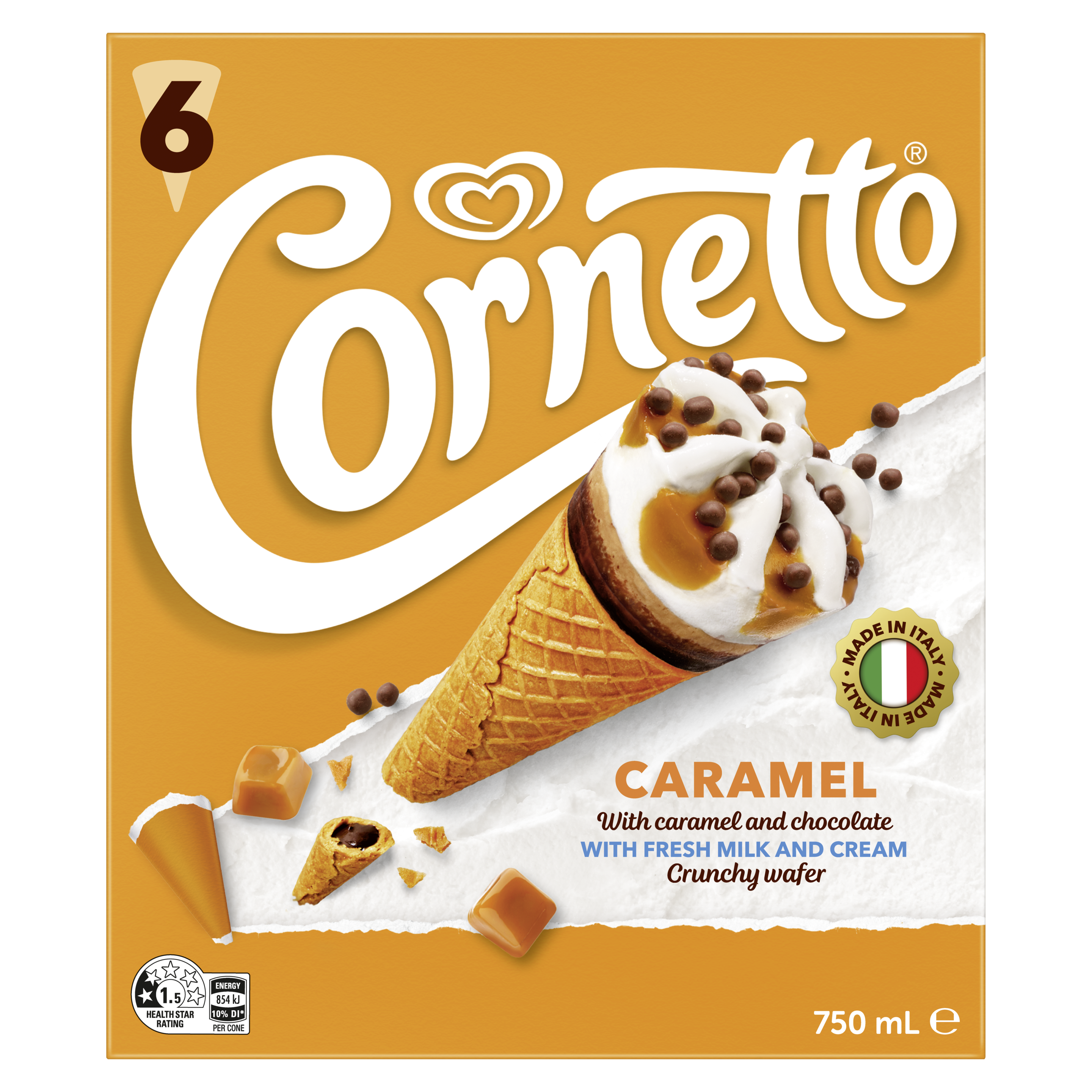 Cornetto Triple Choc MP6 750mL Streets NZ