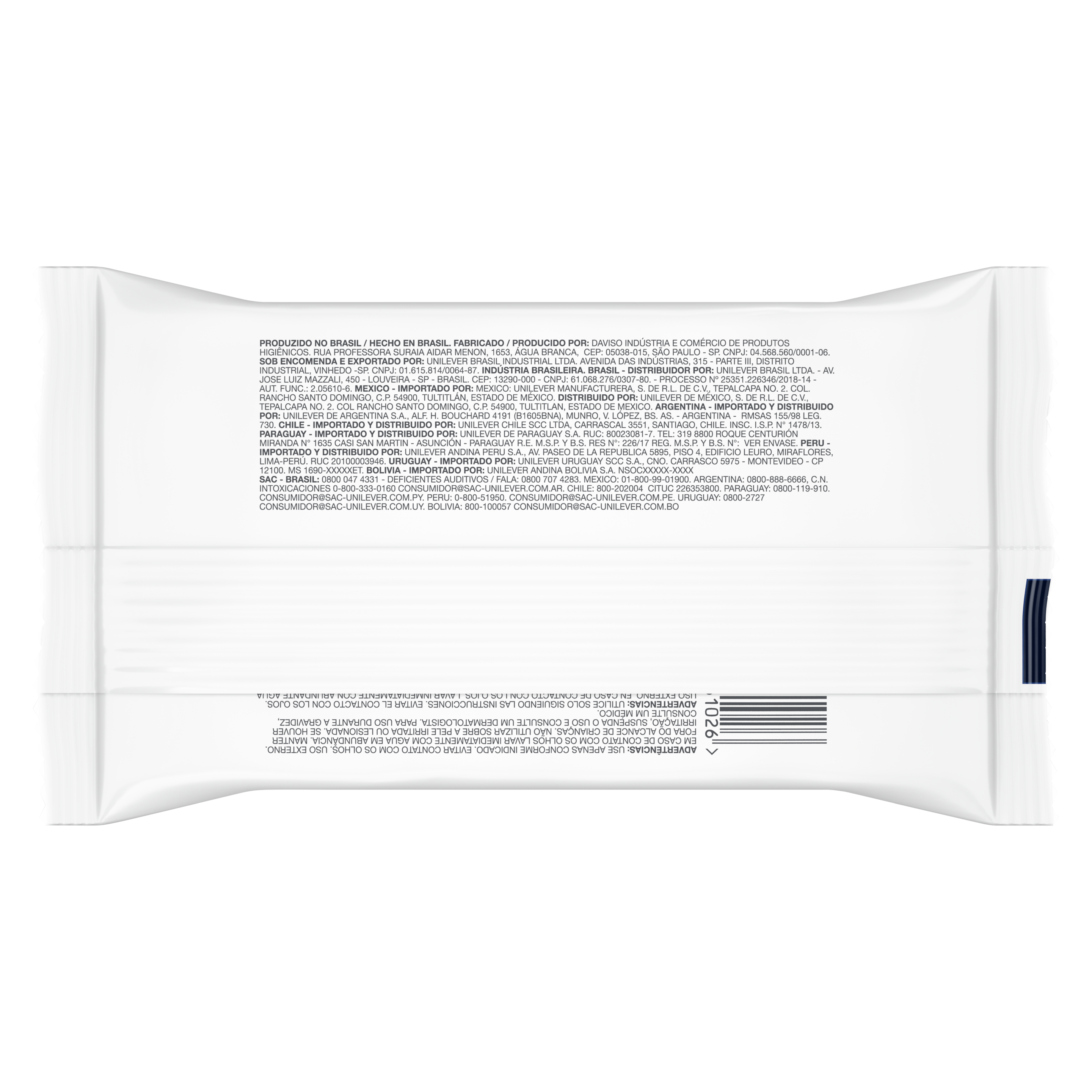 Lenços de Limpeza com Água Micelar Dove