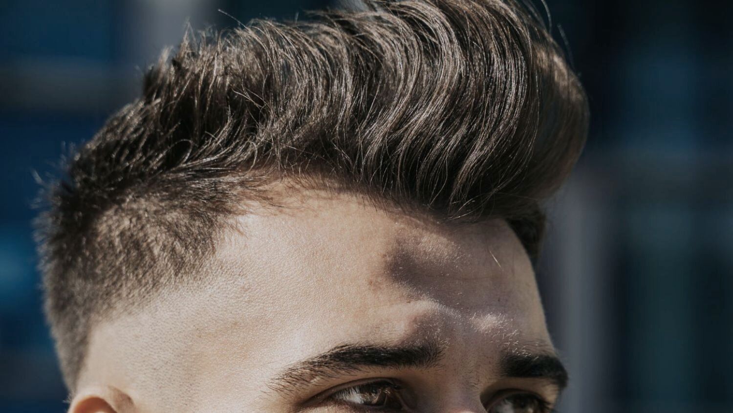 Textured Comb Over Fade