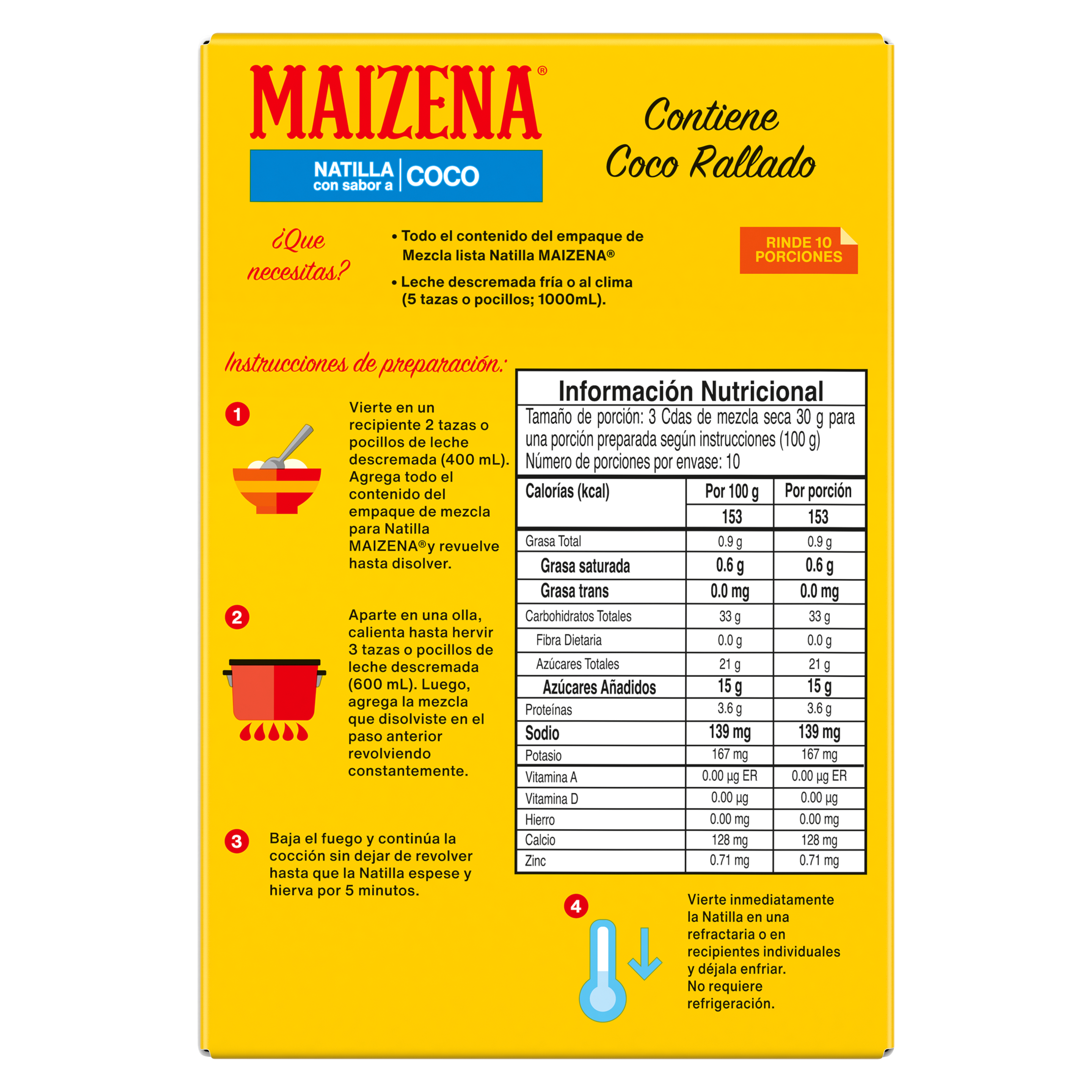 Maizena Natilla Coco 300g
