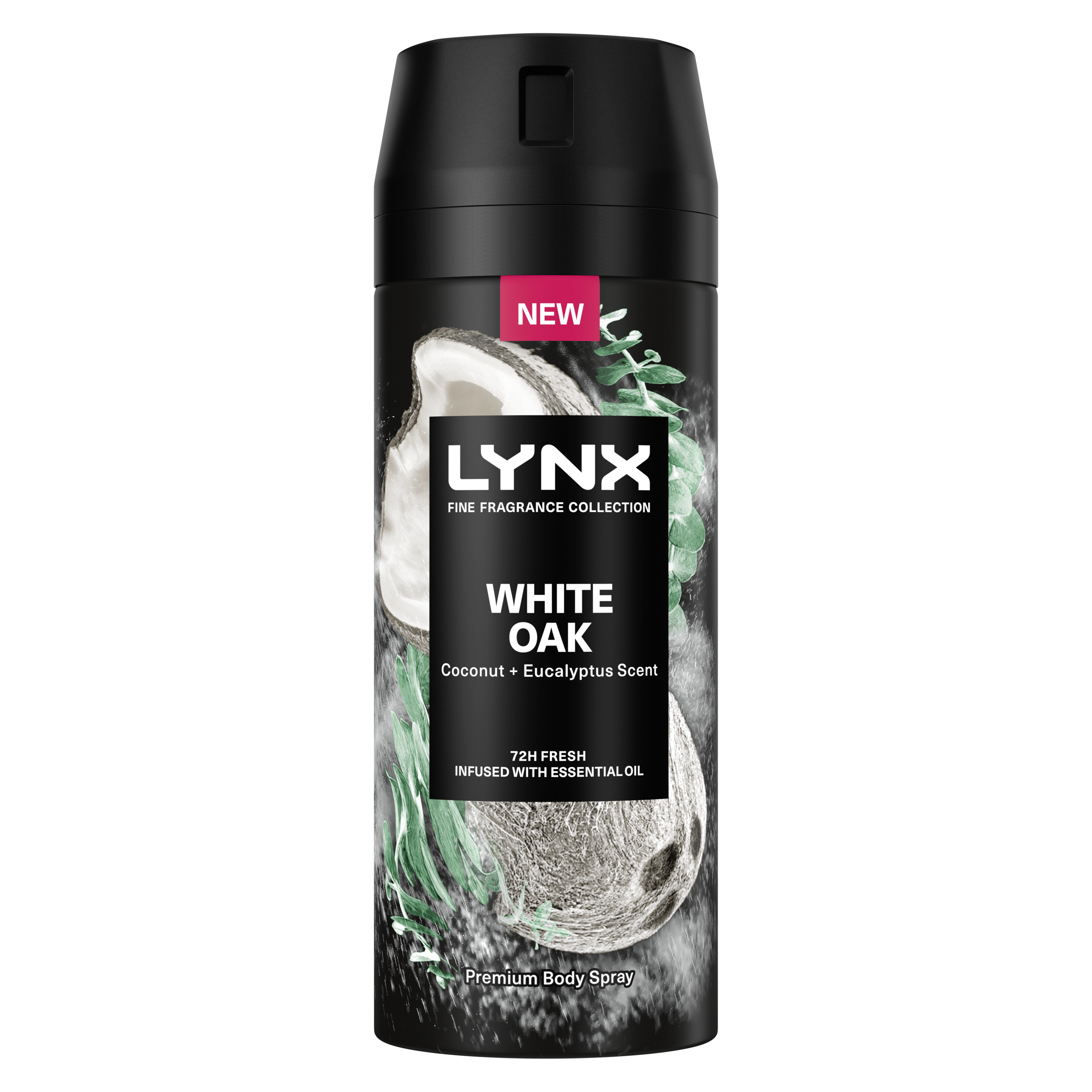 LYNX FINE FRAGRANCE COLLECTION WHITE OAK PREMIUM DEODORANT BODY SPRAY 150ML packshot