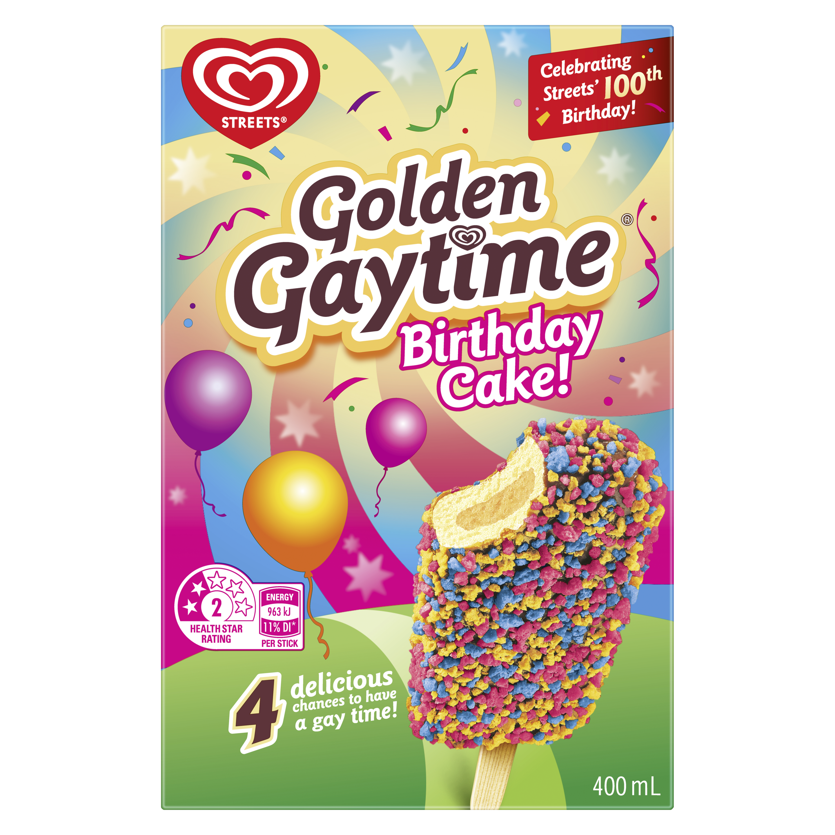 Golden Gaytime Birthday Cake Multipack