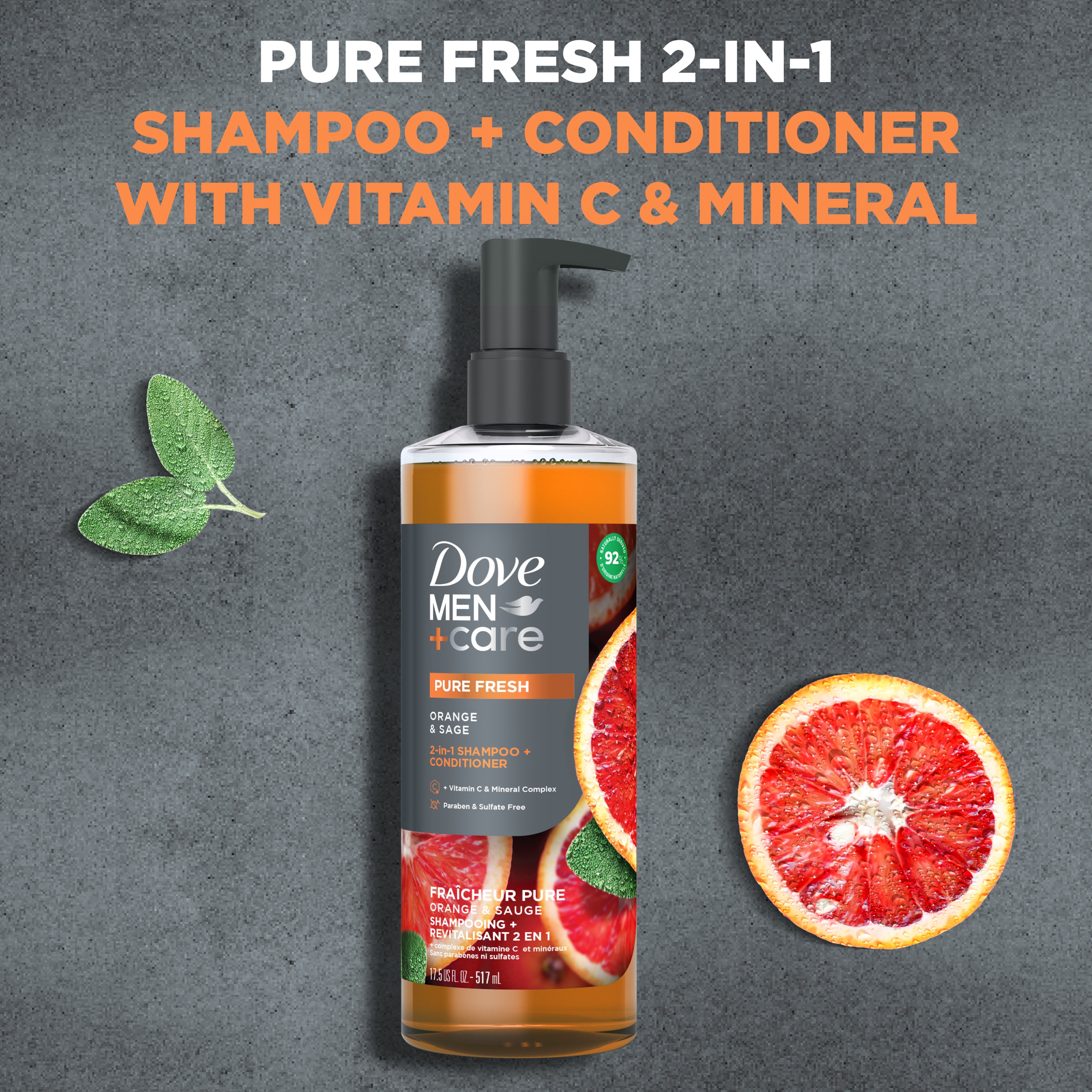 Men+Care Pure Fresh With Vitamin & Mineral Complex 2-in-1