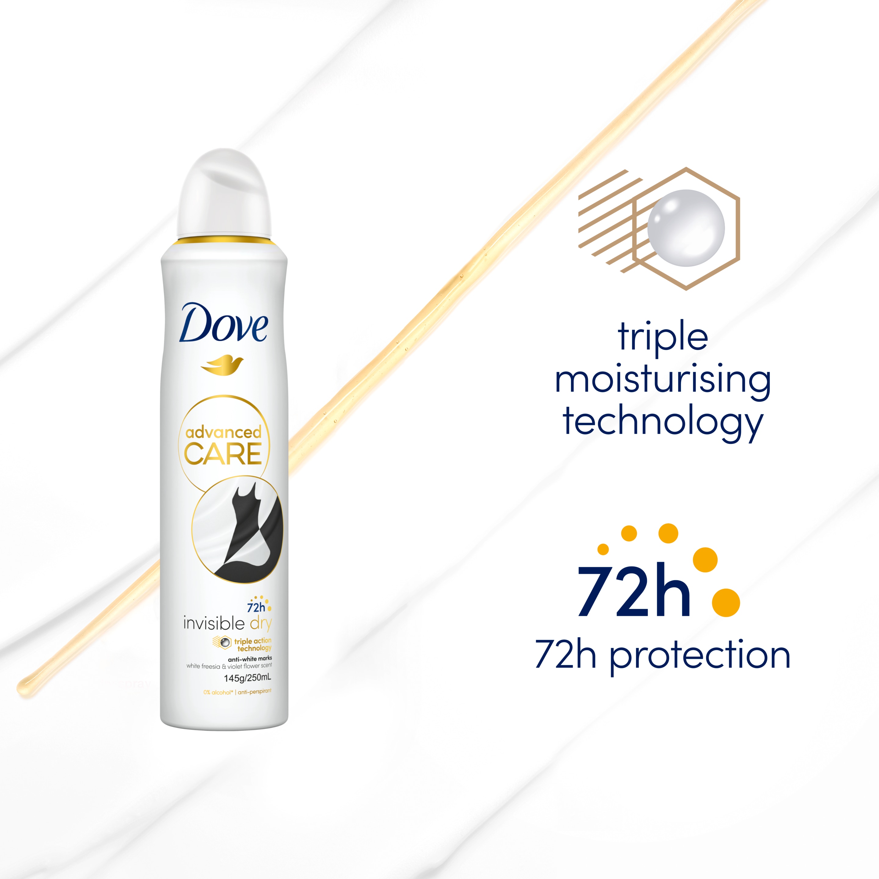 Advanced Antiperspirant Aerosol Invisible Dry