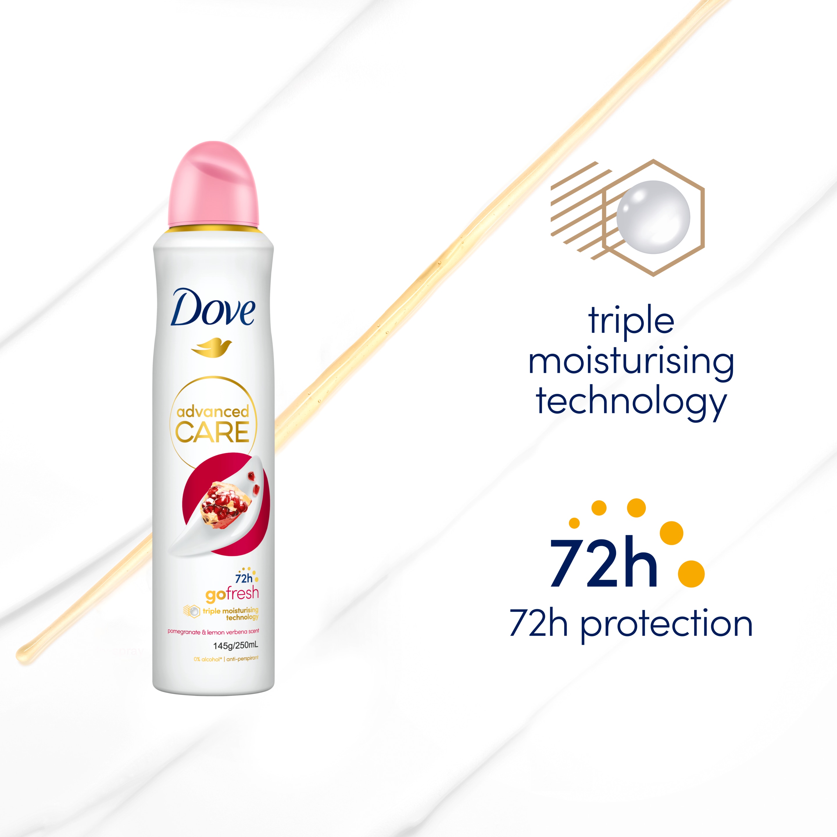 Advanced Antiperspirant Aerosol Pomegranate
