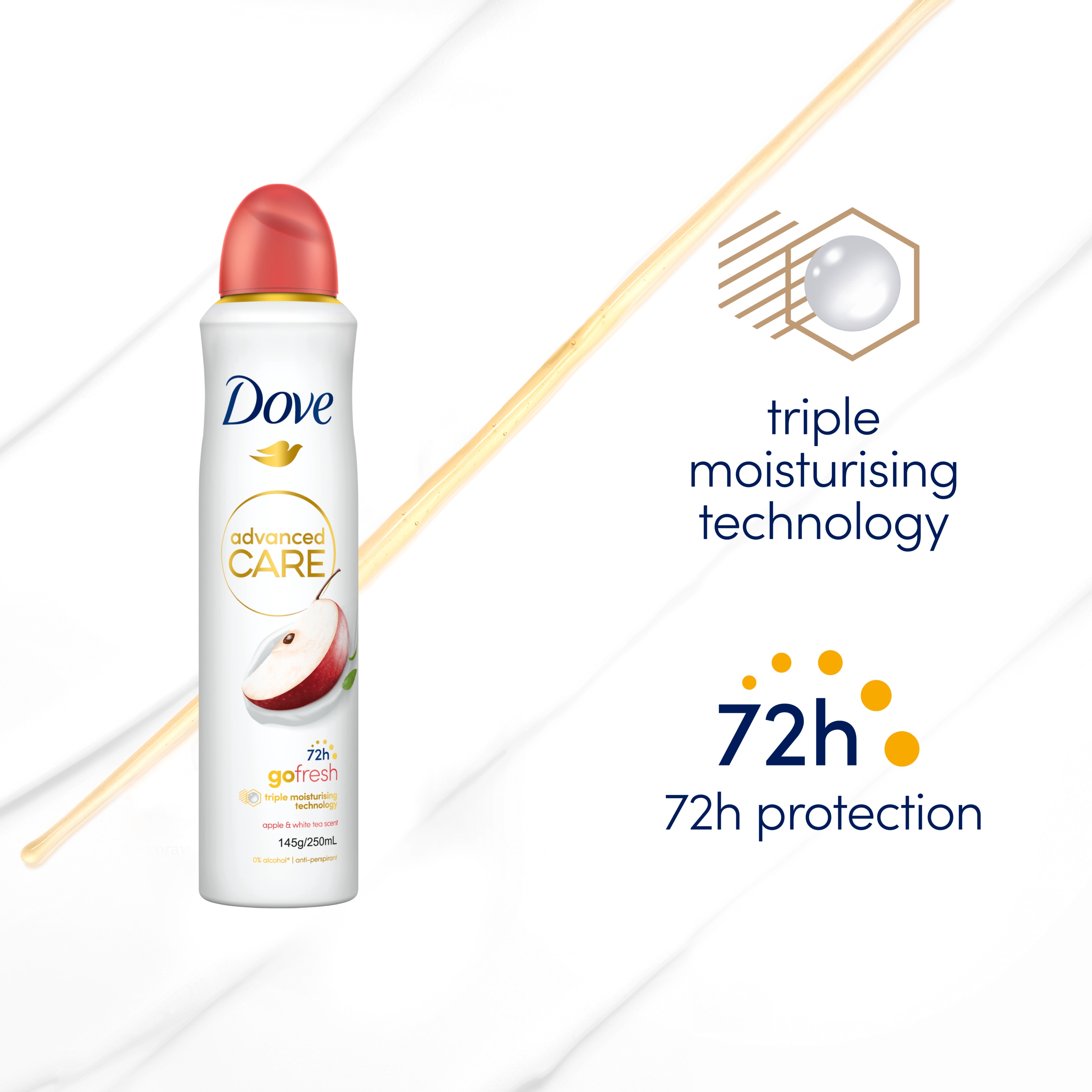 Advanced Antiperspirant Aerosol Go Fresh Apple White Tea