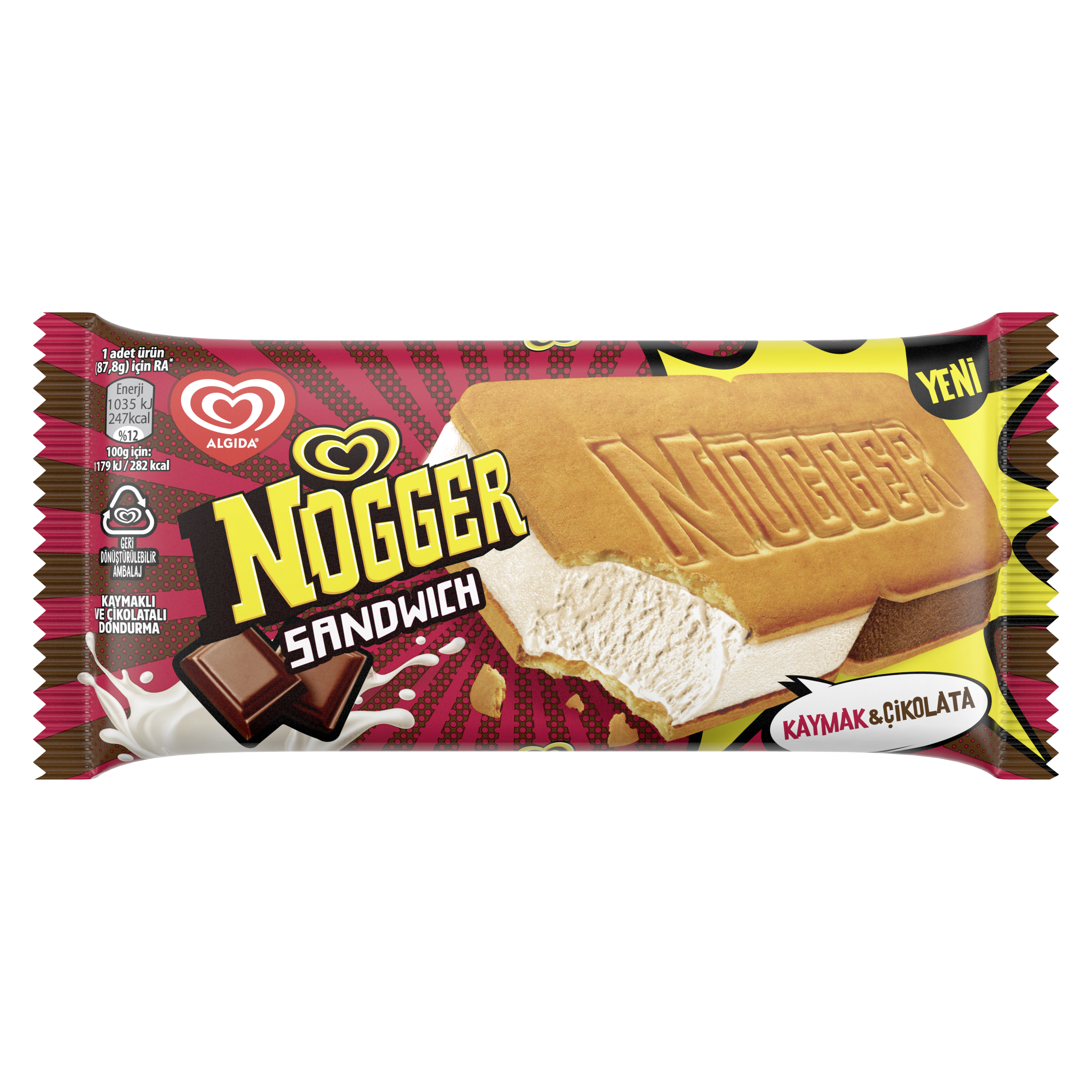 Nogger Sandwich Kaymak packshot
