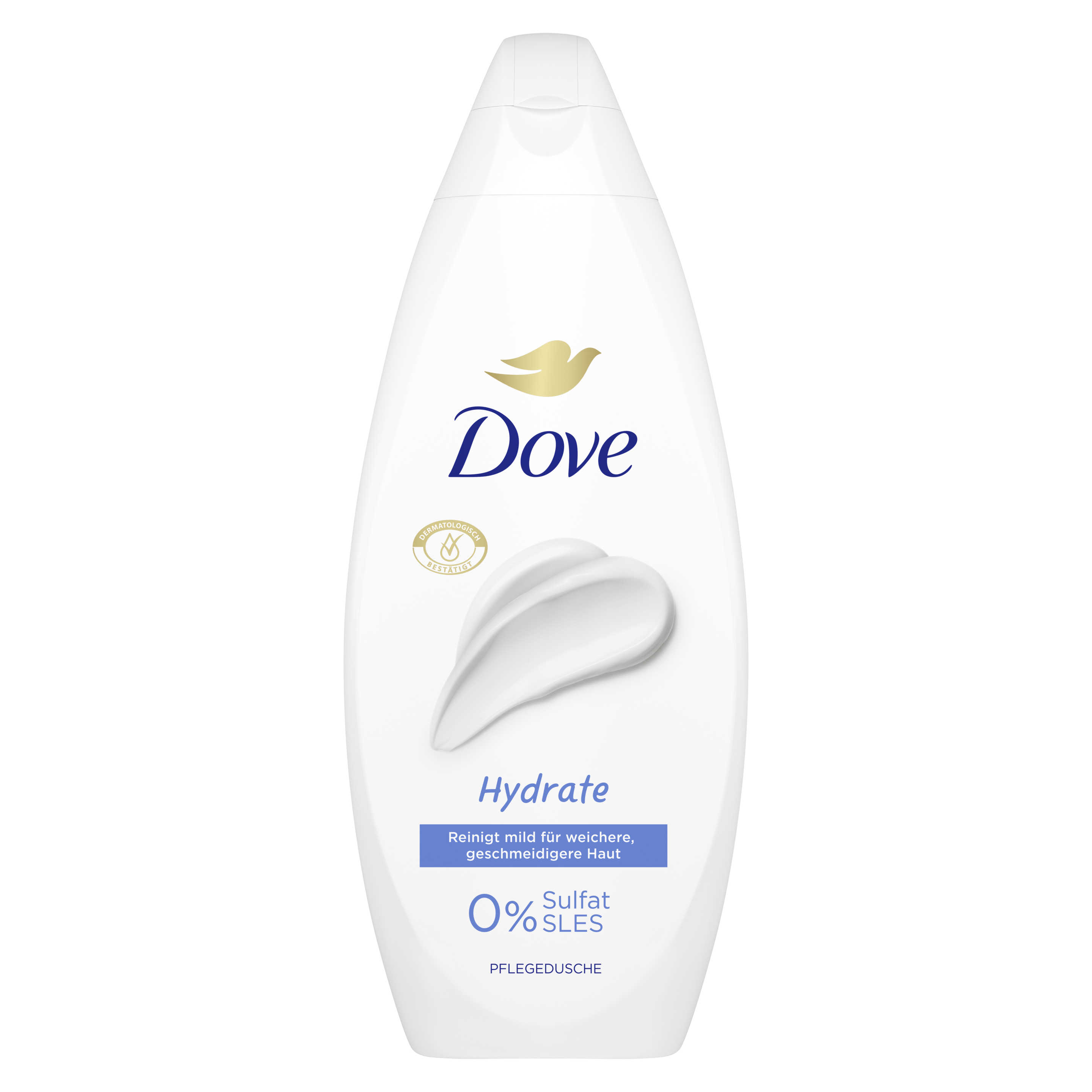 Dove Pflegedusche Hydrate 250 ml in einem weißen Design