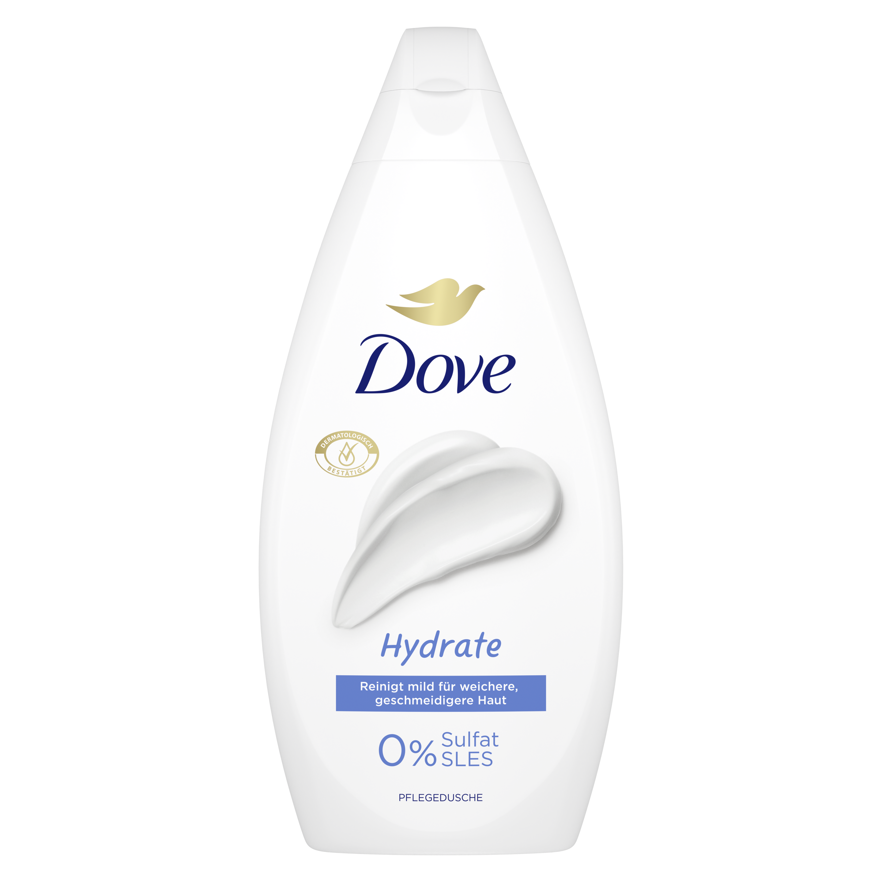 Dove Pflegedusche Hydrate 250 ml in einem weißen Design
