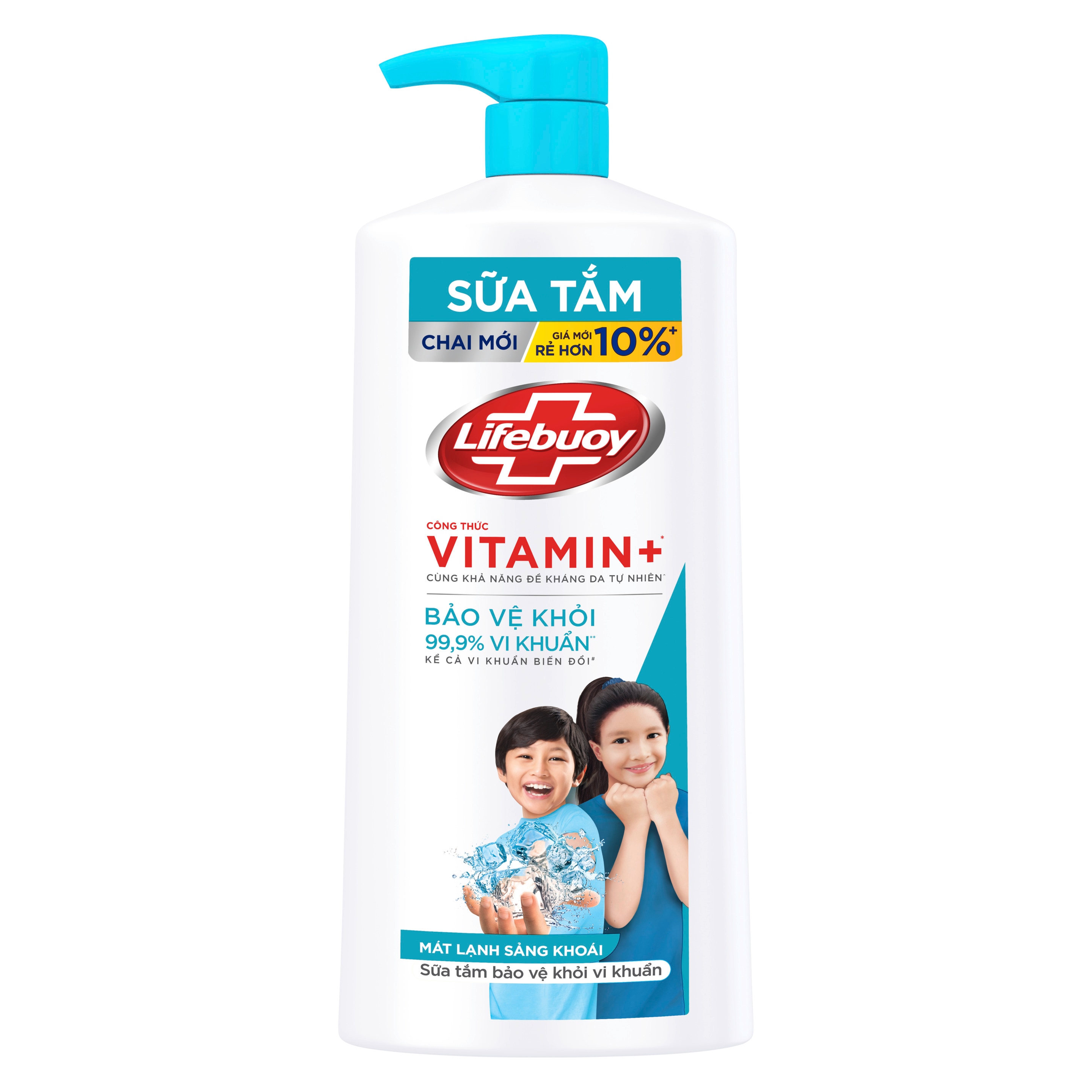 Sữa Tắm Lifebuoy Công thức Vitamin+ Mát Lạnh Sảng Khoái (Chai)