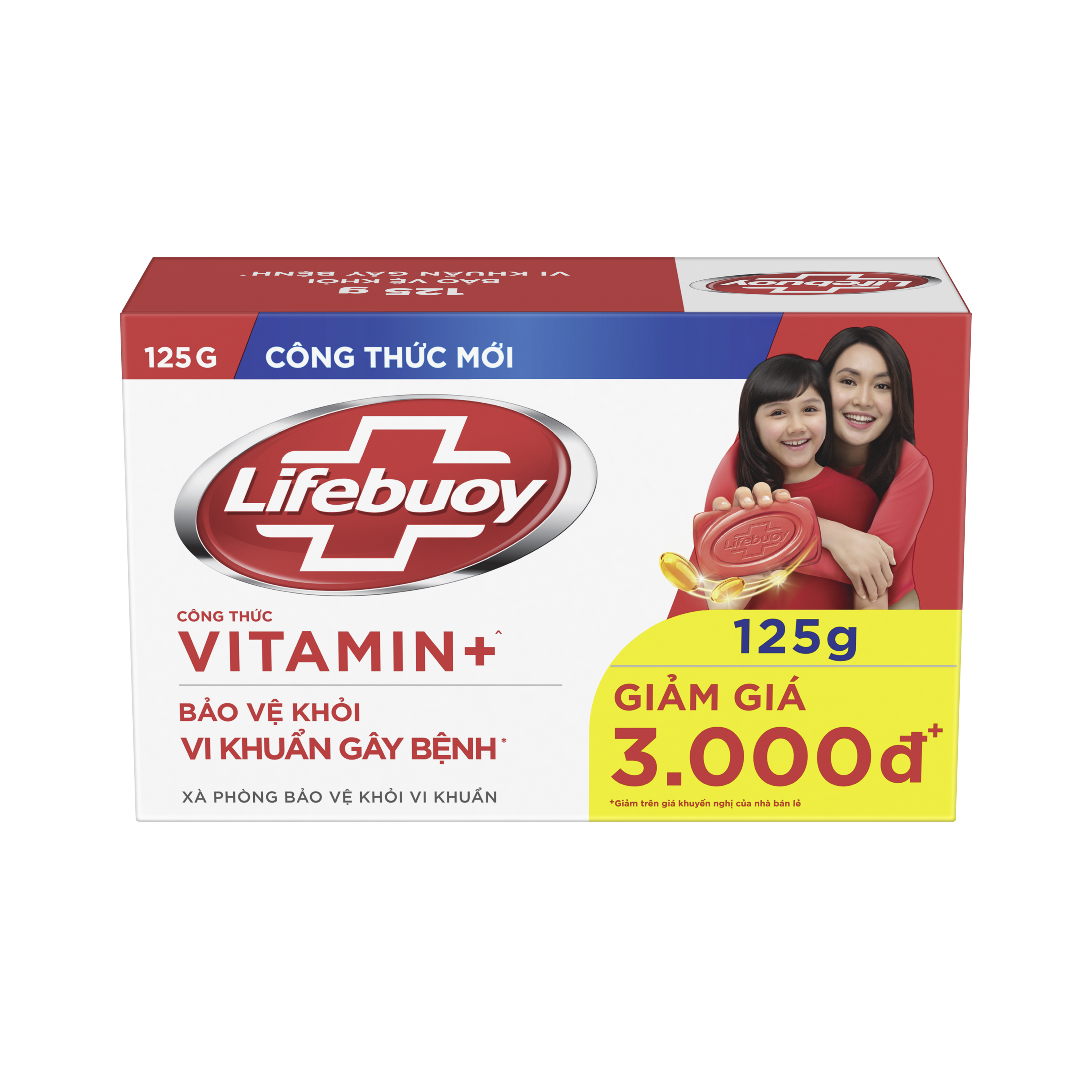 Xà Phòng Lifebuoy Vitamin + Bảo Vệ Vượt Trội 10 125g