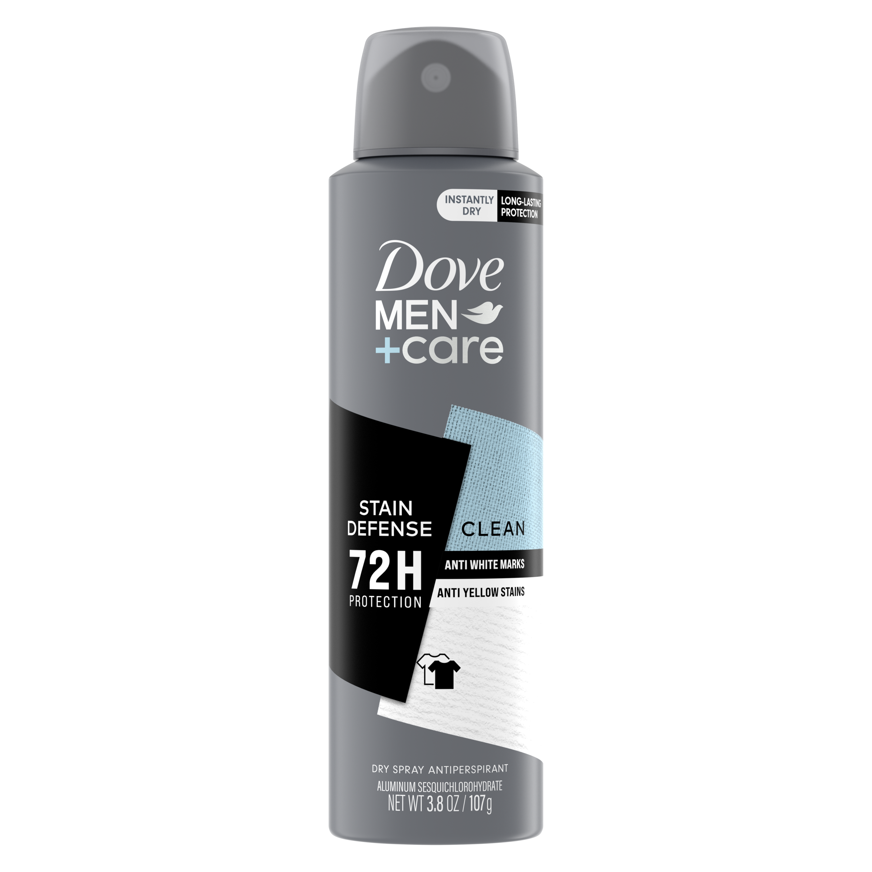 Men+Care Stain Defense Clean Dry Spray Antiperspirant Deodorant