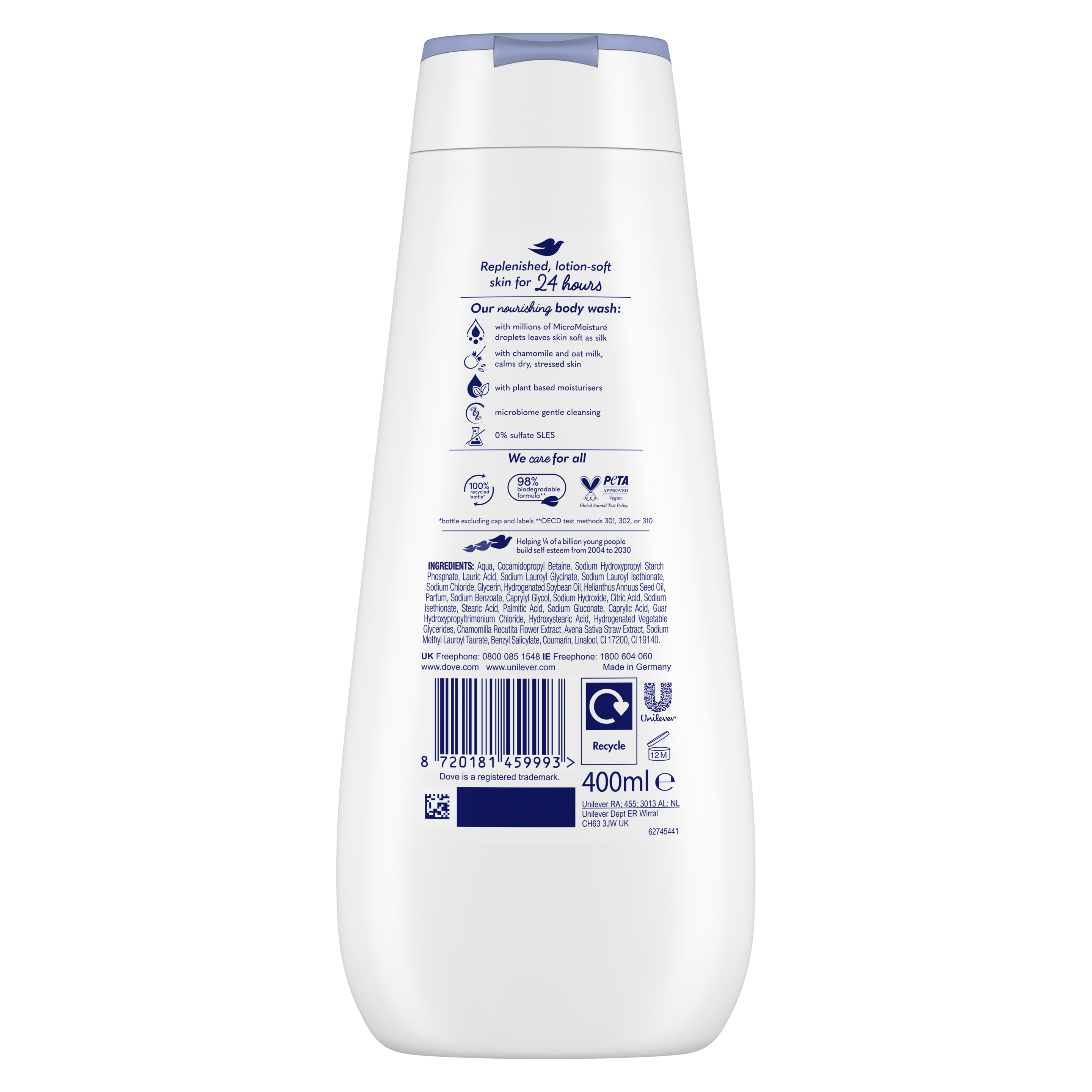 Chamomile & Oat Milk Anti-Stress Body Wash 400 ml
