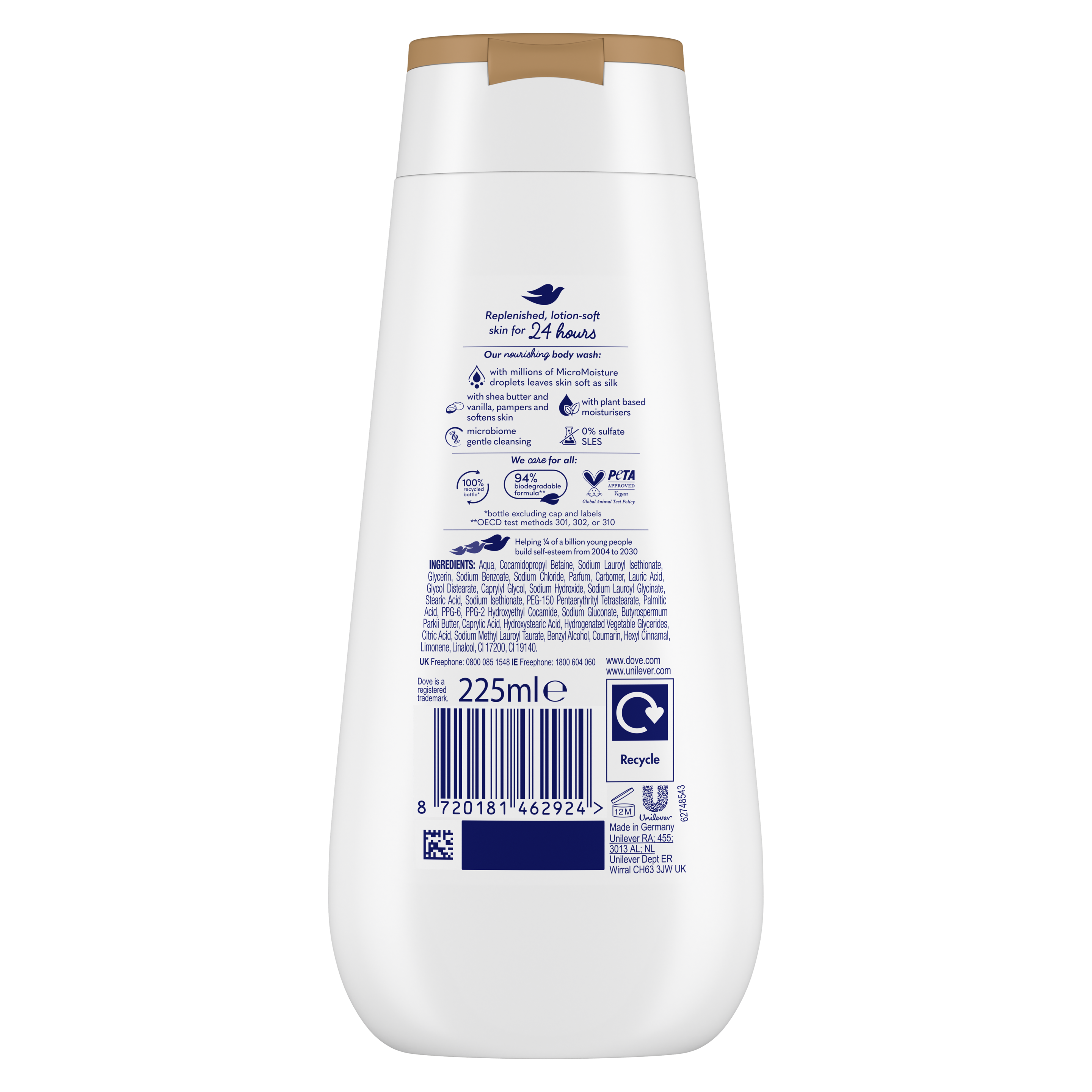 Shea Butter & Warm Vanilla Pampering Body Wash 225ml
