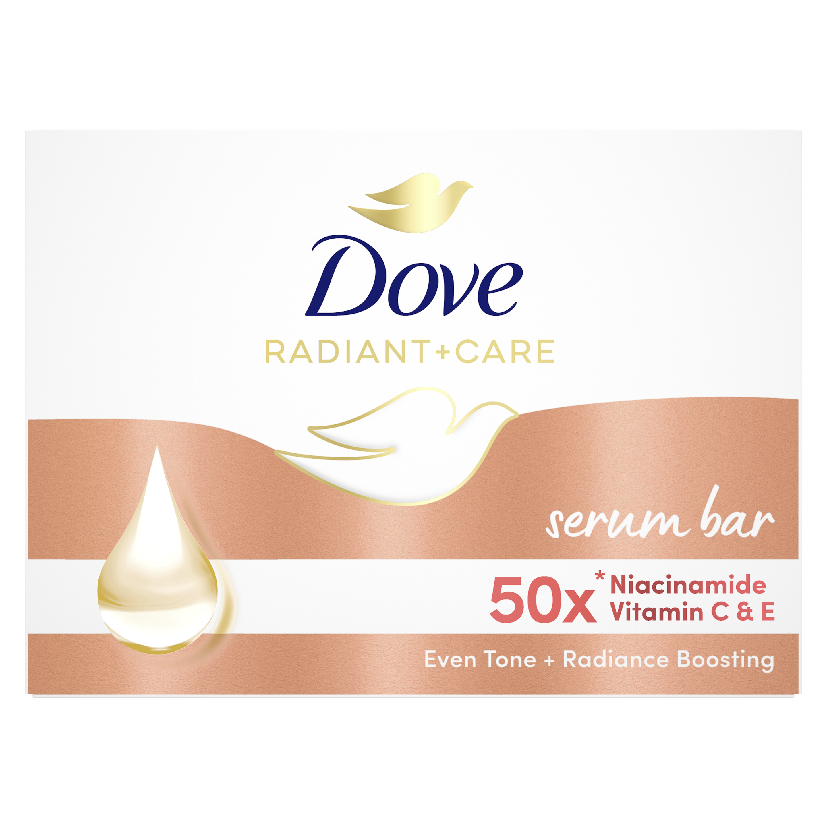 Dove Radiant Care 50x Niacinamide Vitamin C&E Serum Bar 90g