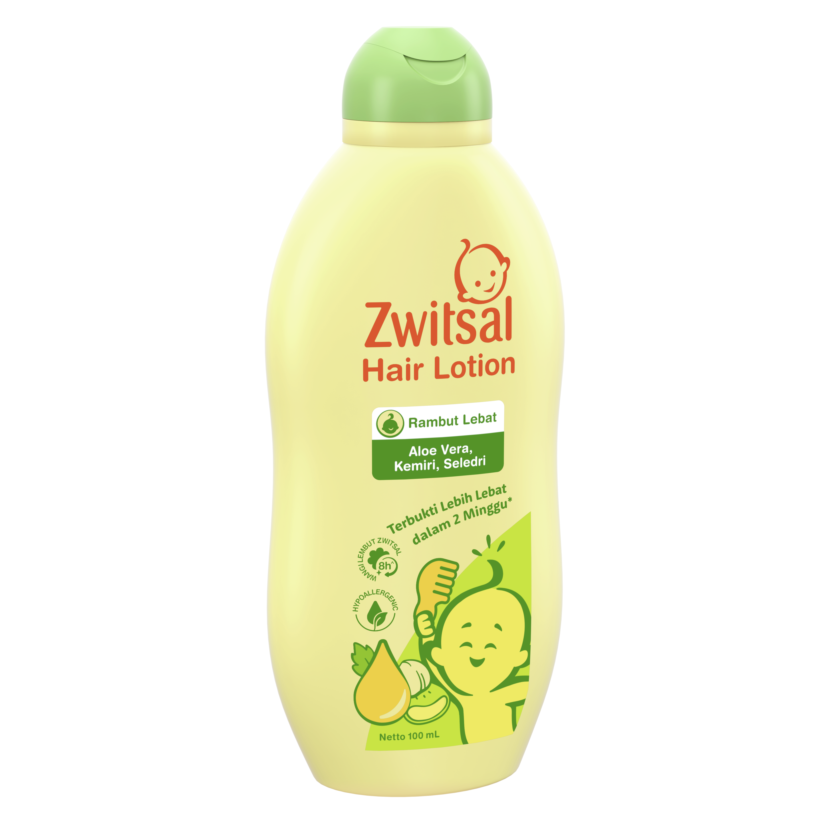 Zwitsal Baby Hair Lotion Aloe Vera, Kemiri, Seledri 200mL