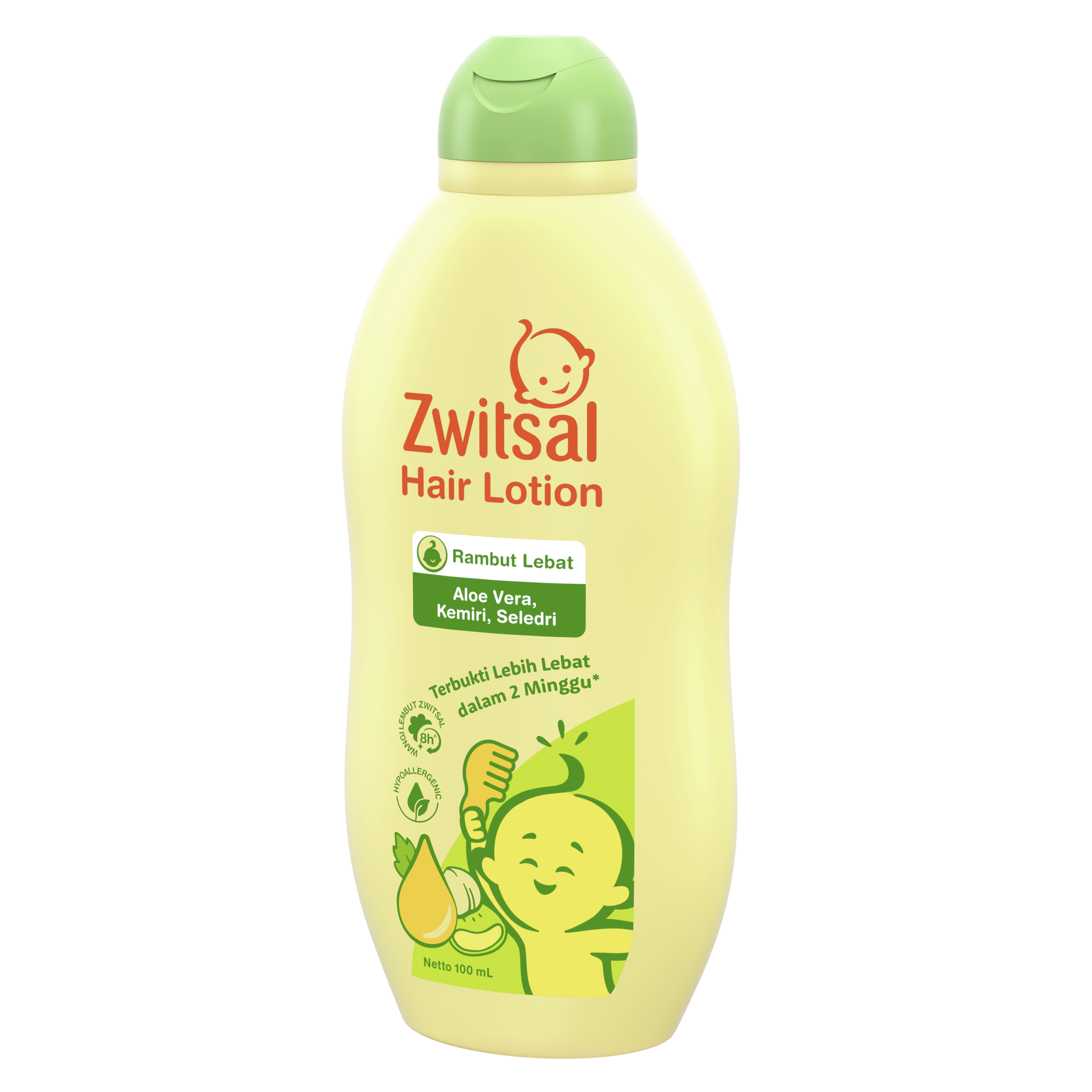 Zwitsal Baby Hair Lotion Aloe Vera, Kemiri, Seledri 200mL