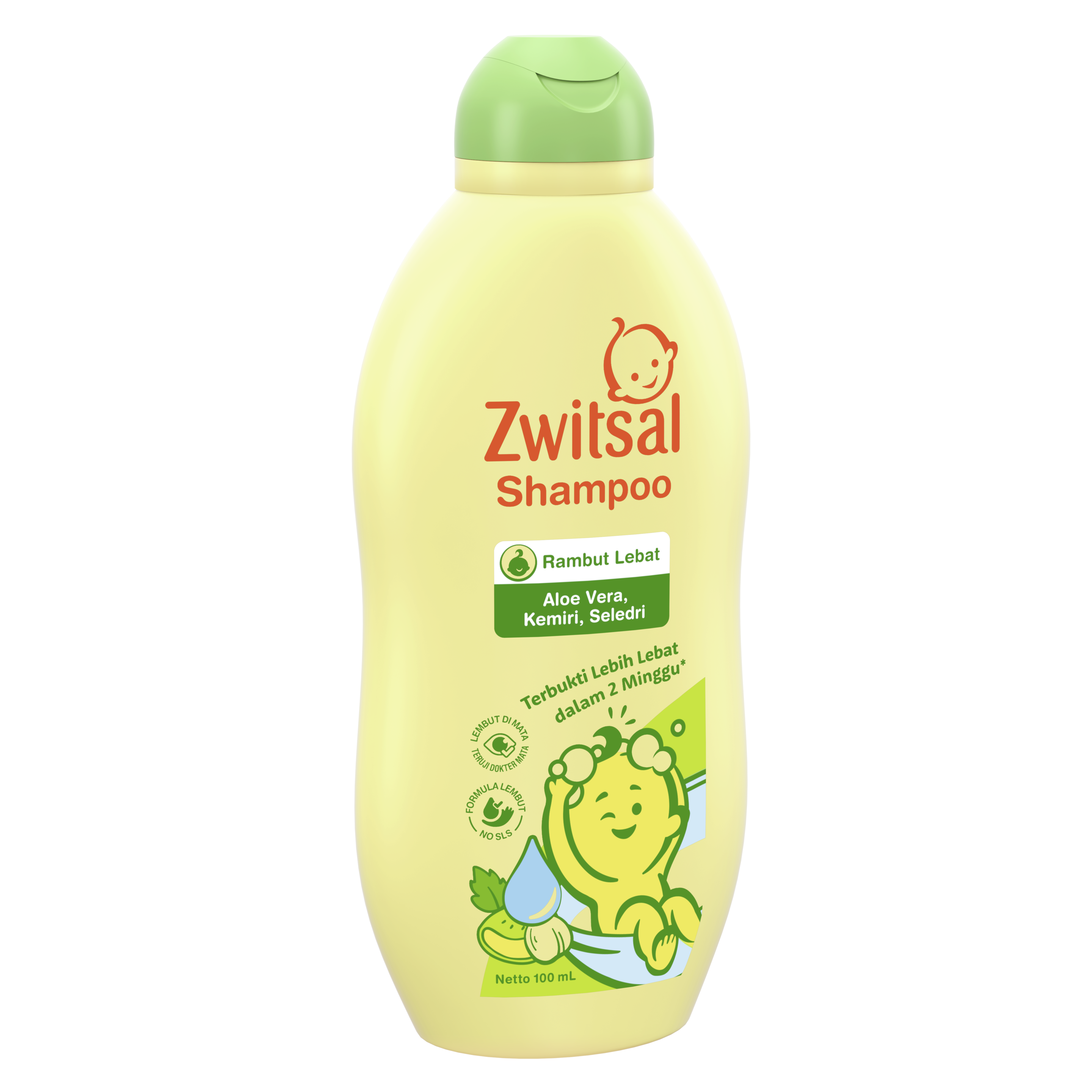 Zwitsal Baby Shampoo Aloe Vera, Kemiri, Seledri 300mL