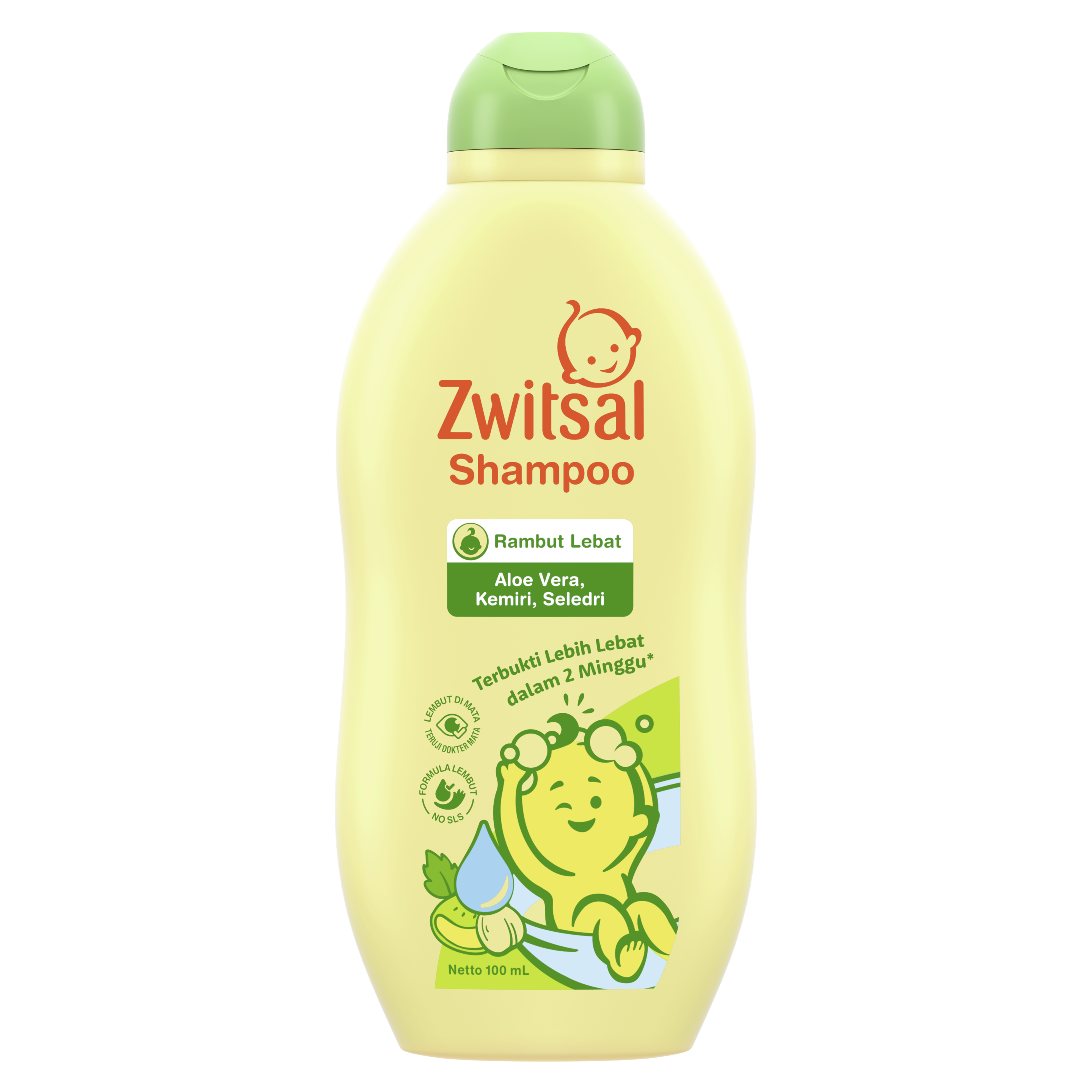 Zwitsal Baby Shampoo Aloe Vera, Kemiri, Seledri 300mL