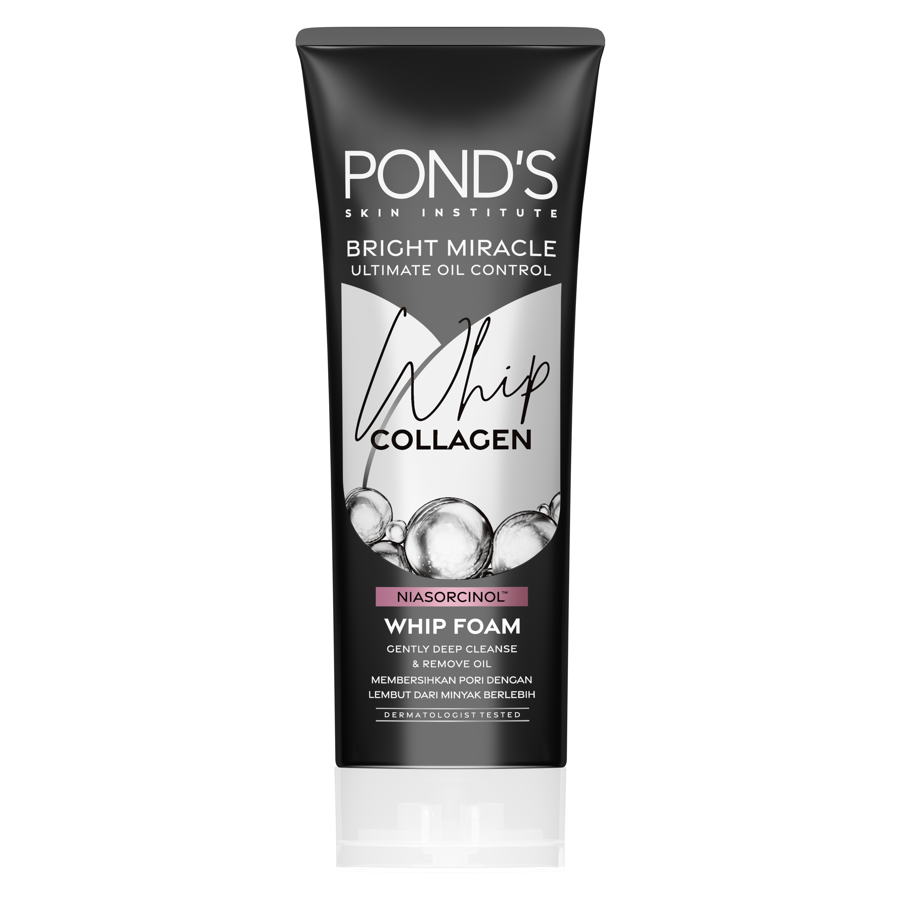 POND'S  WHIP FACIAL FOAM SABUN CUCI MUKA PURE BRIGHT WITH 10X COLLAGEN SERUM 100 G packshot