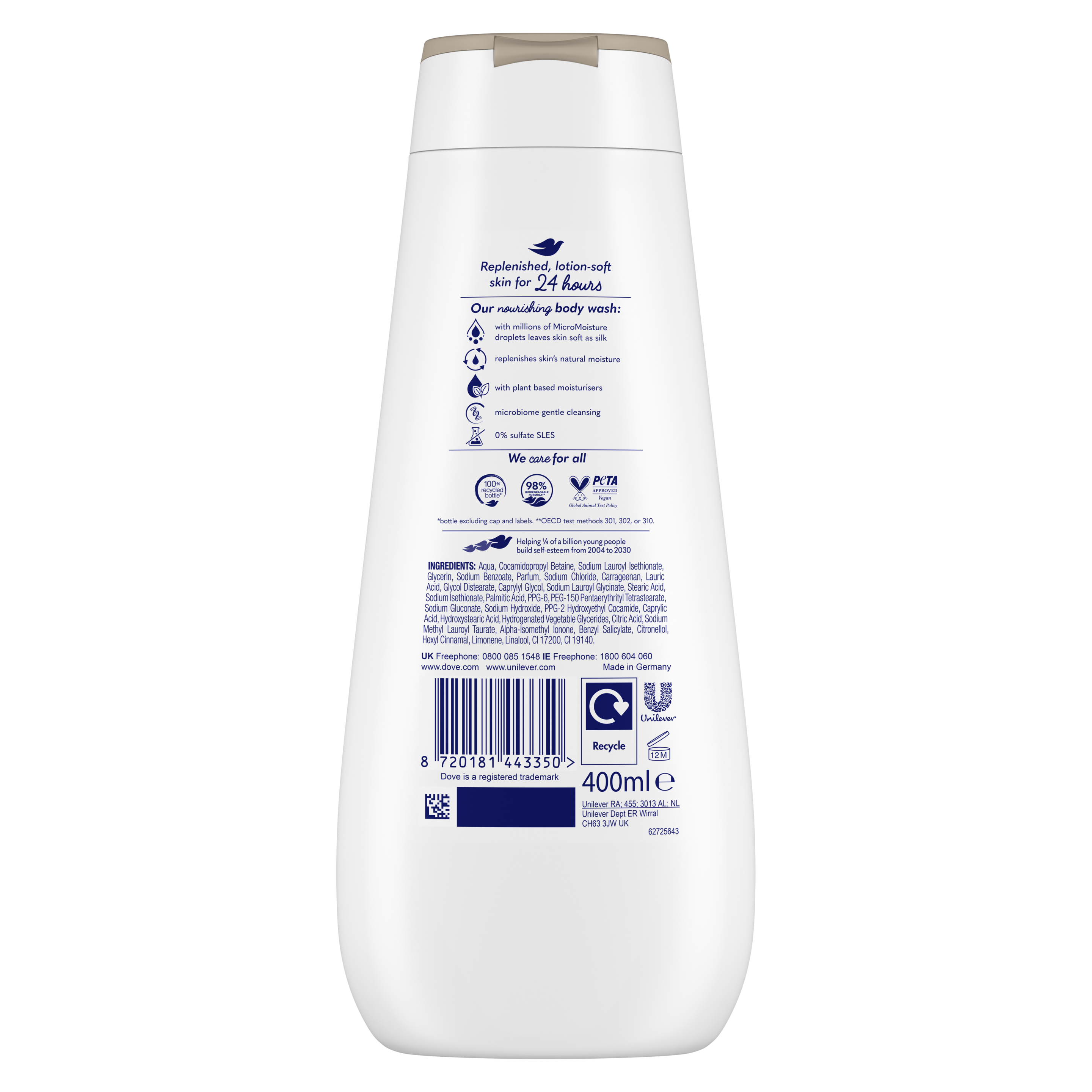 Advanced Care Nourishing Silk Body Wash 400 ml