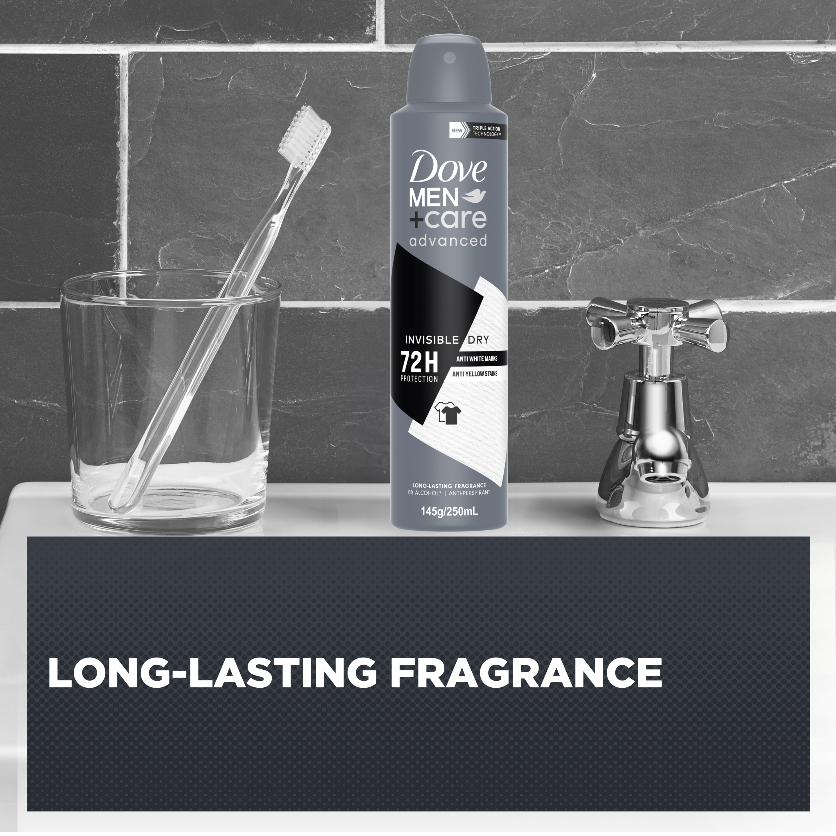 Men+ Care Advanced Antiperspirant Aerosol Invisible Dry