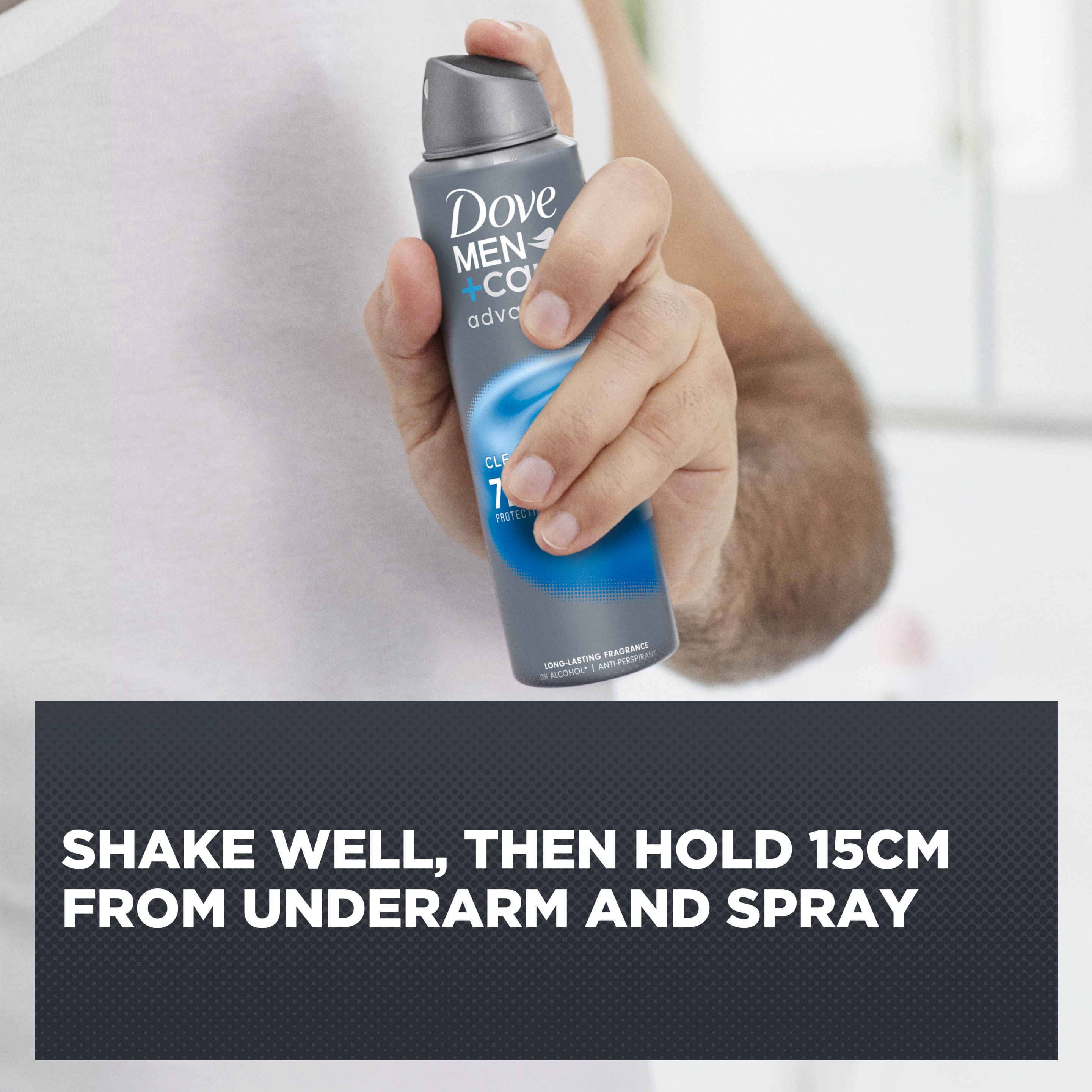 Men+ Care Advanced Antiperspirant Aerosol Clean Comfort