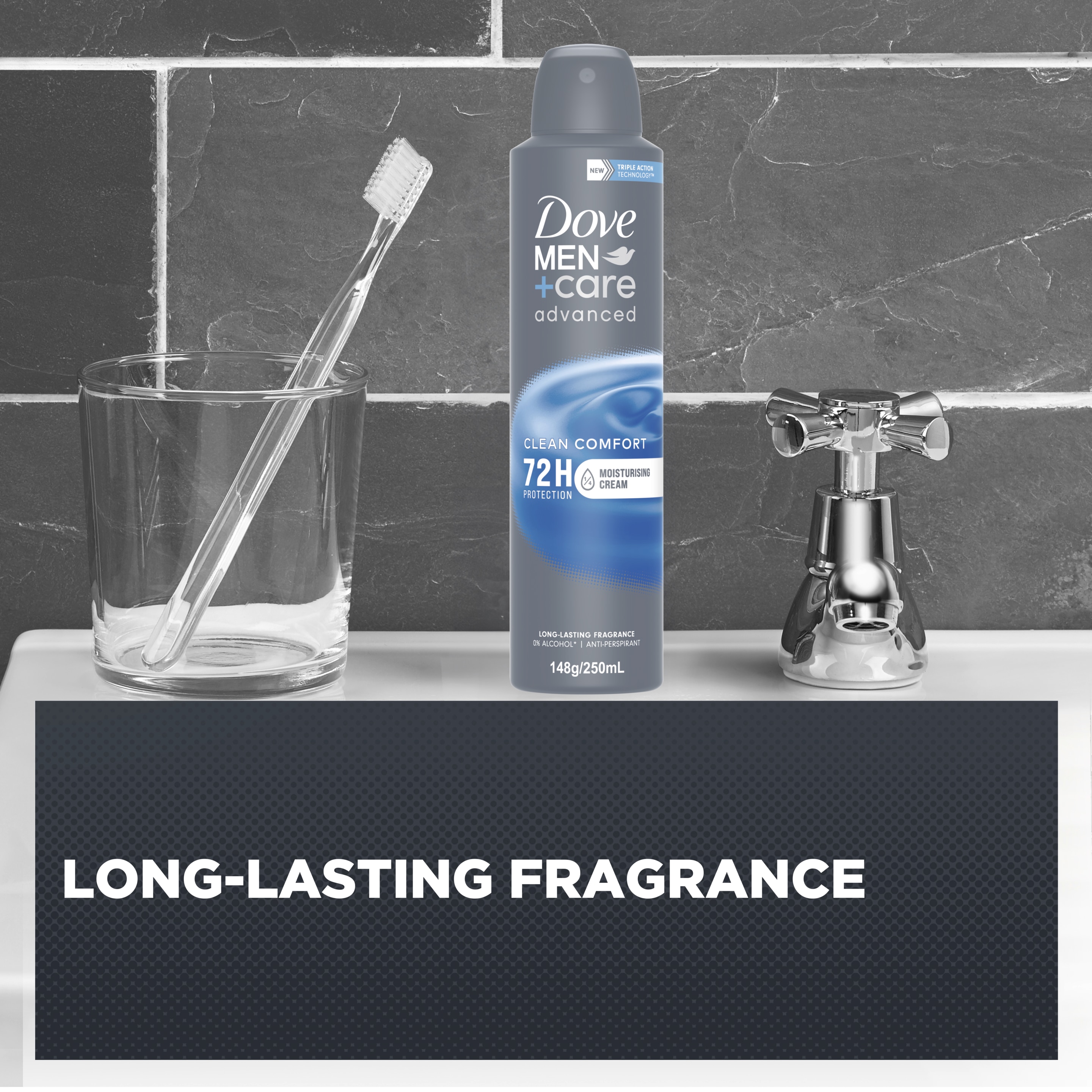 Men+ Care Advanced Antiperspirant Aerosol Clean Comfort