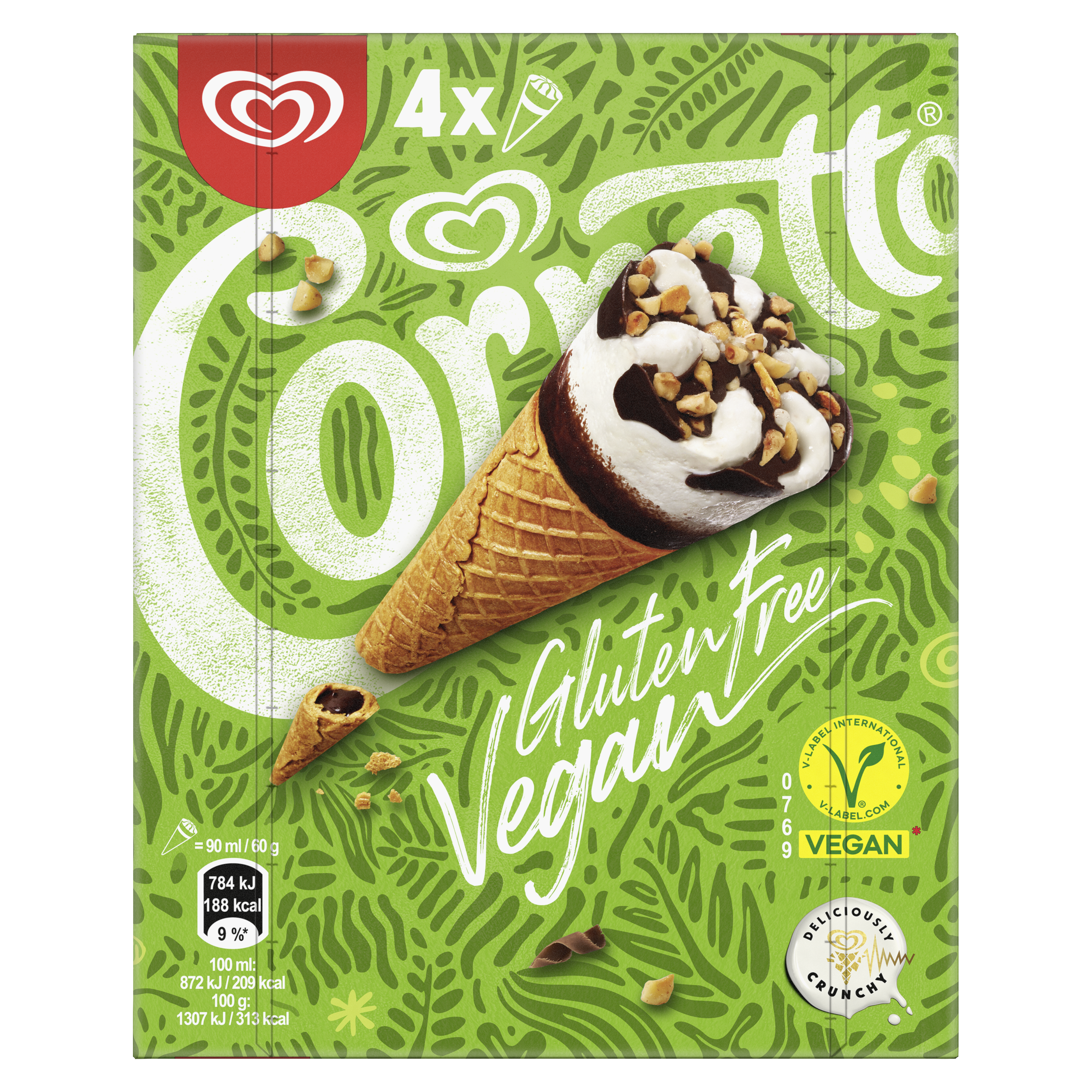 Cornetto Made with Soy and Gluten Free 4MP