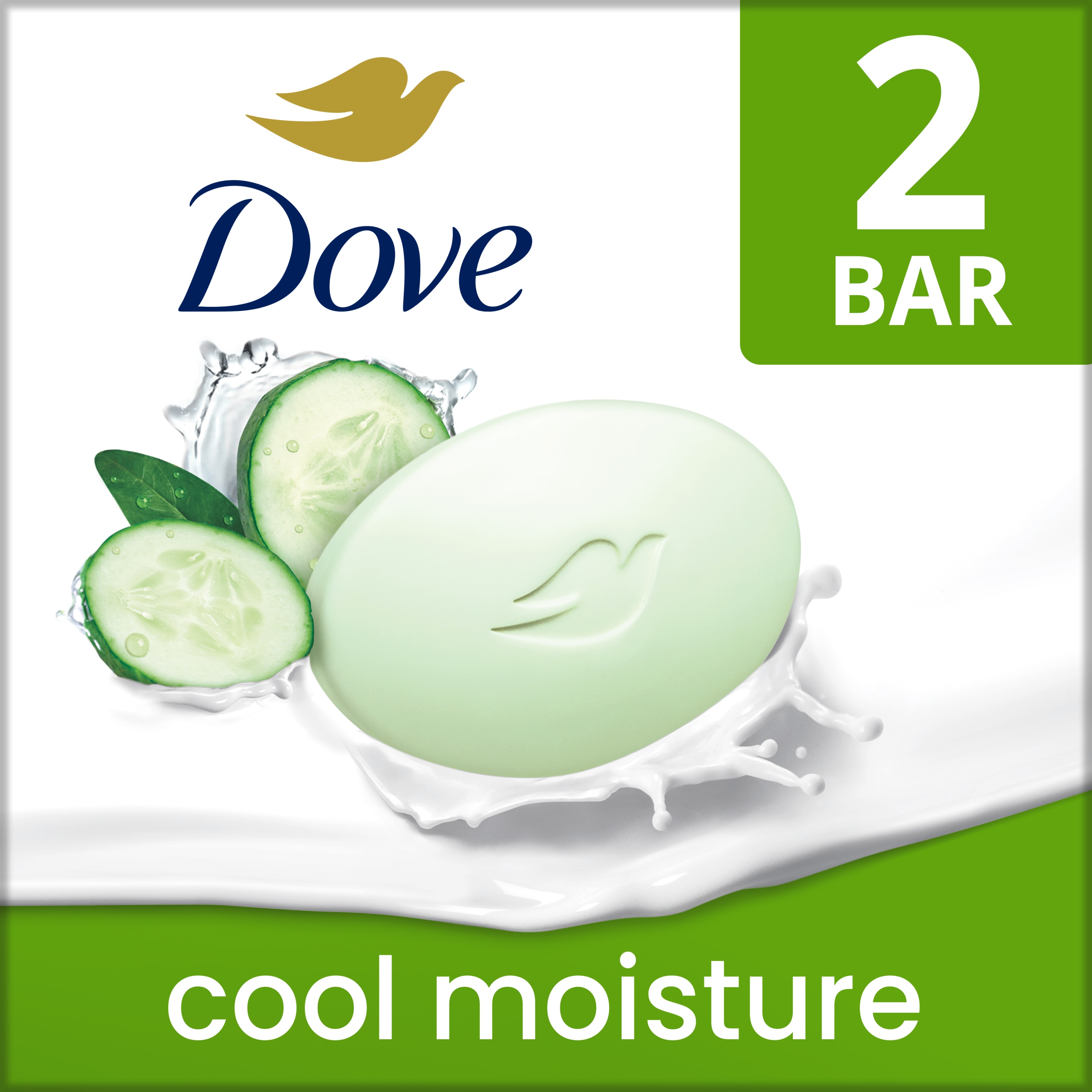 Dove Cool Moisture Beauty Bar 3.75 oz 2Bar