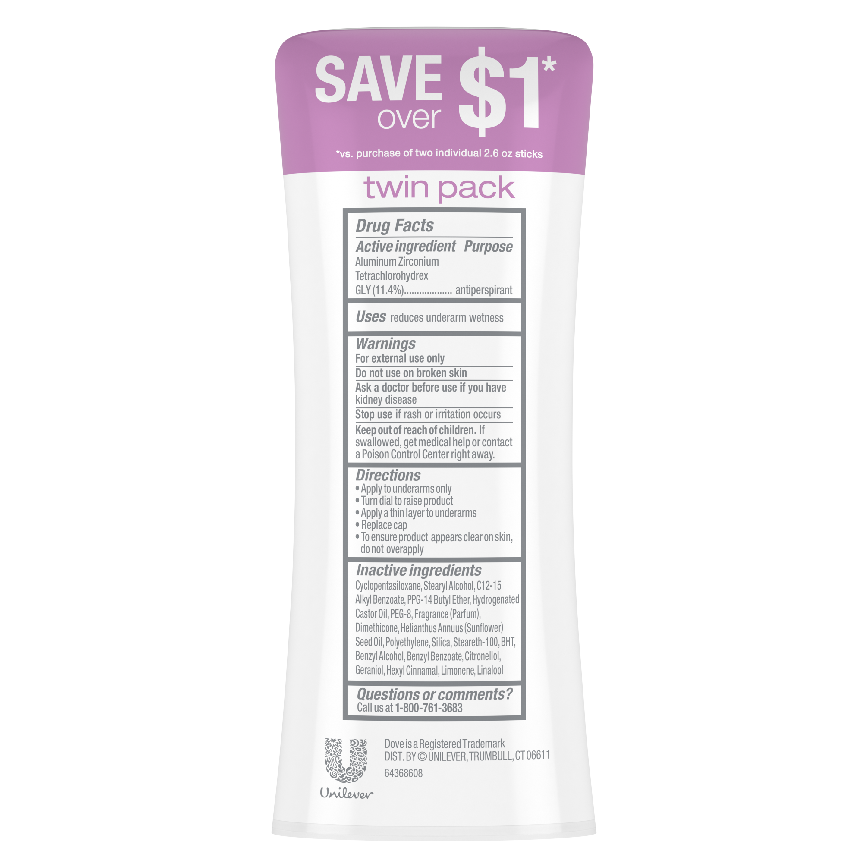 Advanced Care Clear Finish Antiperspirant Stick