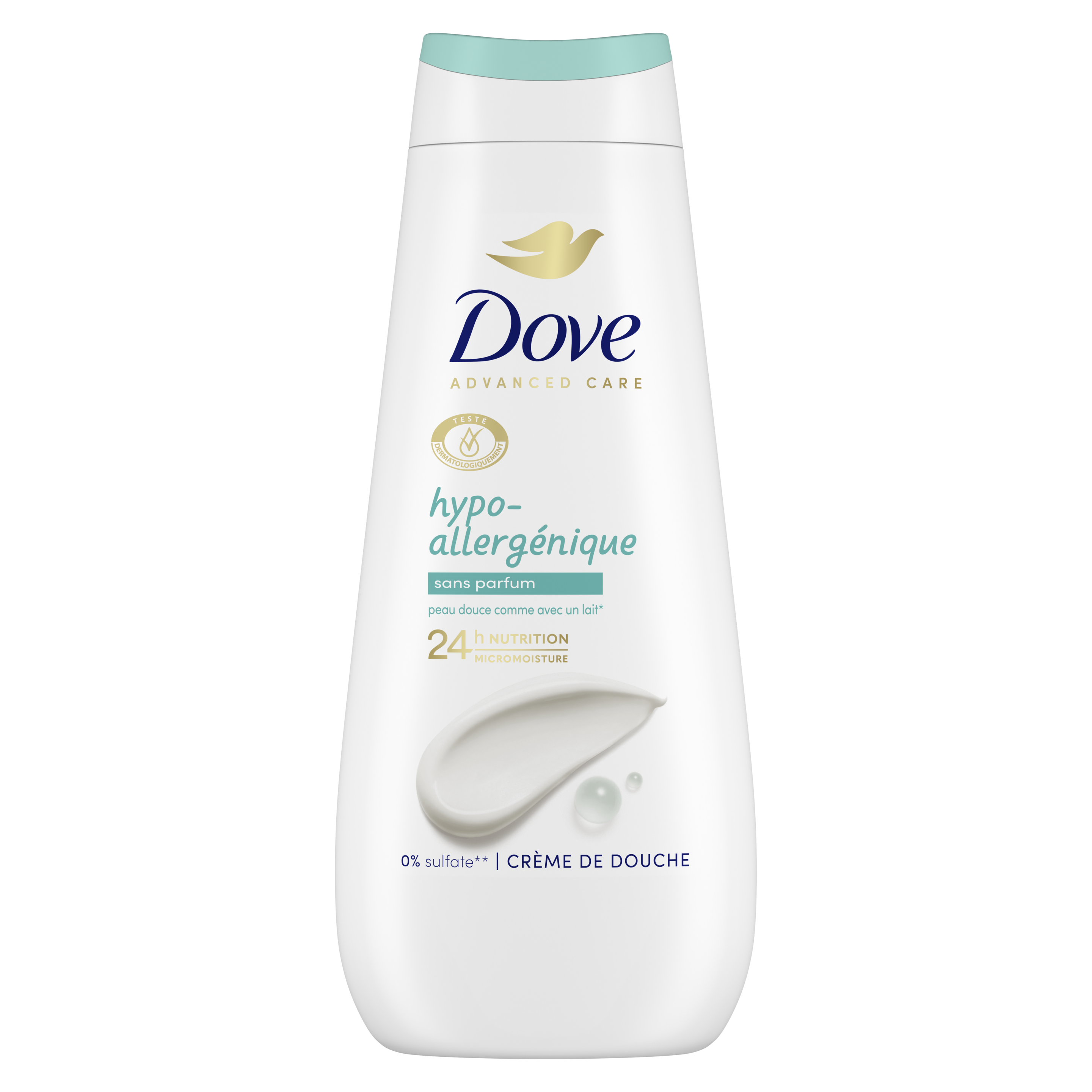 Dove Advanced Care Crème de Douche Hypoallergénique 400ml packshot