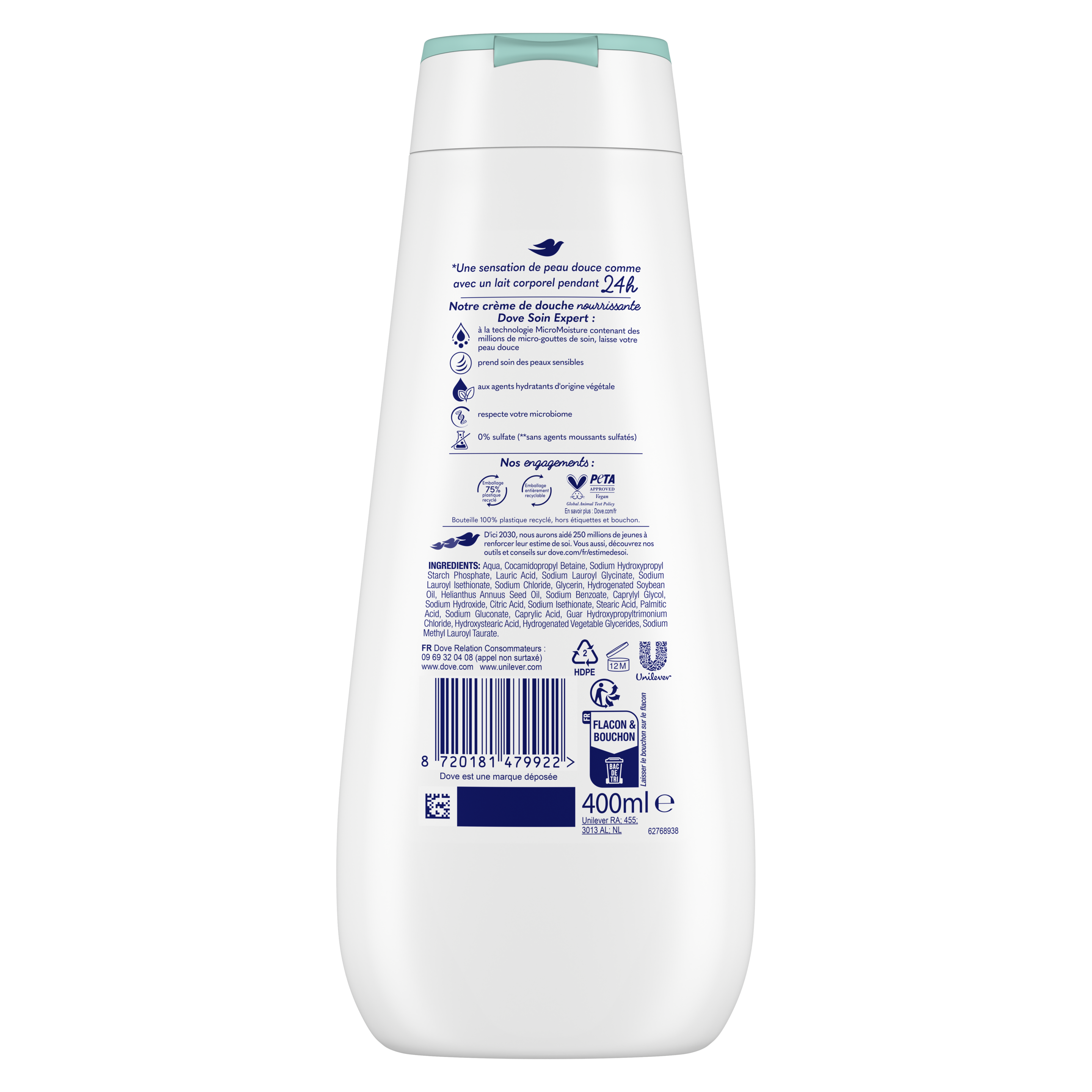 Advanced Care Crème de Douche Hypoallergénique 400ml