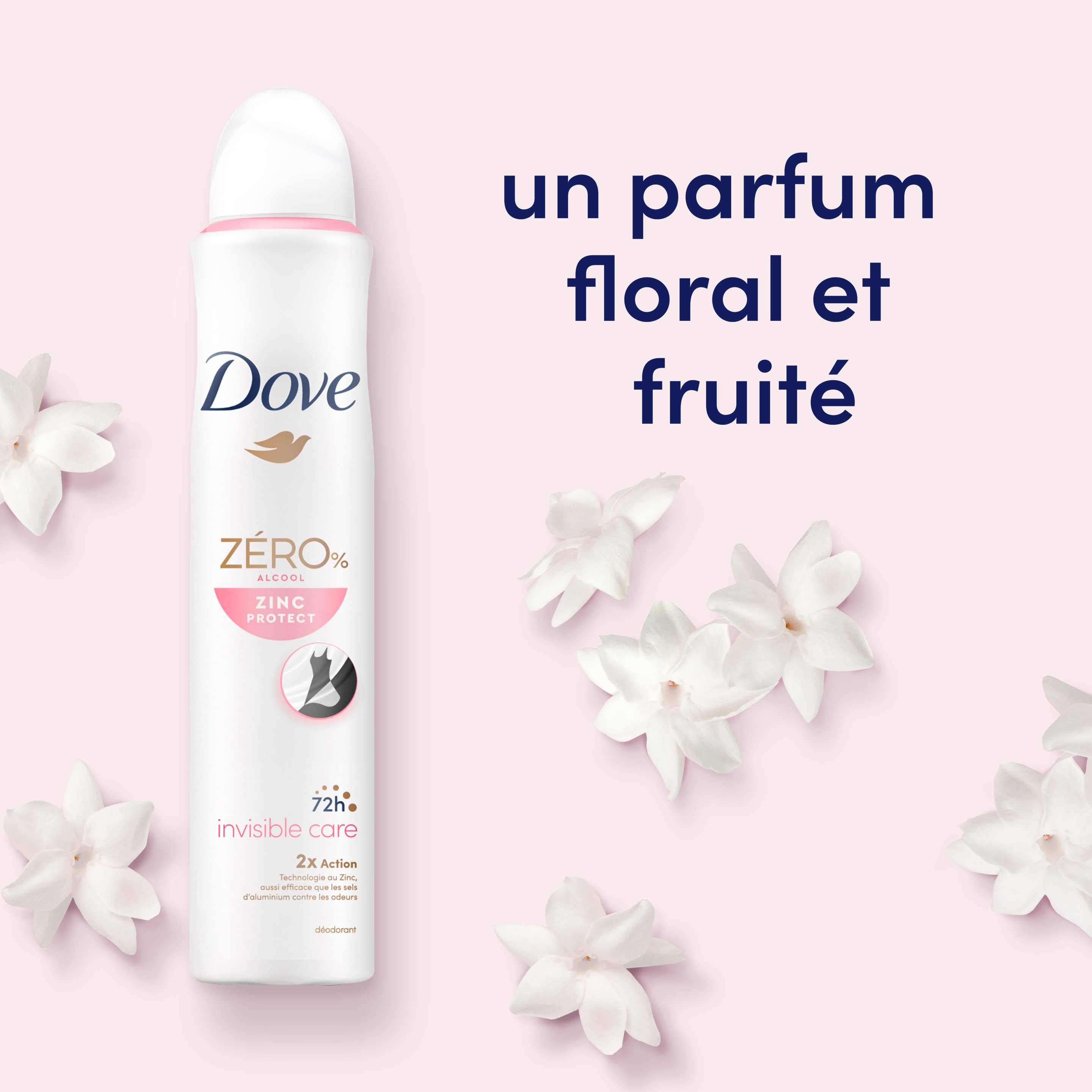 Déodorant Spray Invisible Care 0% Alcool 200ml
